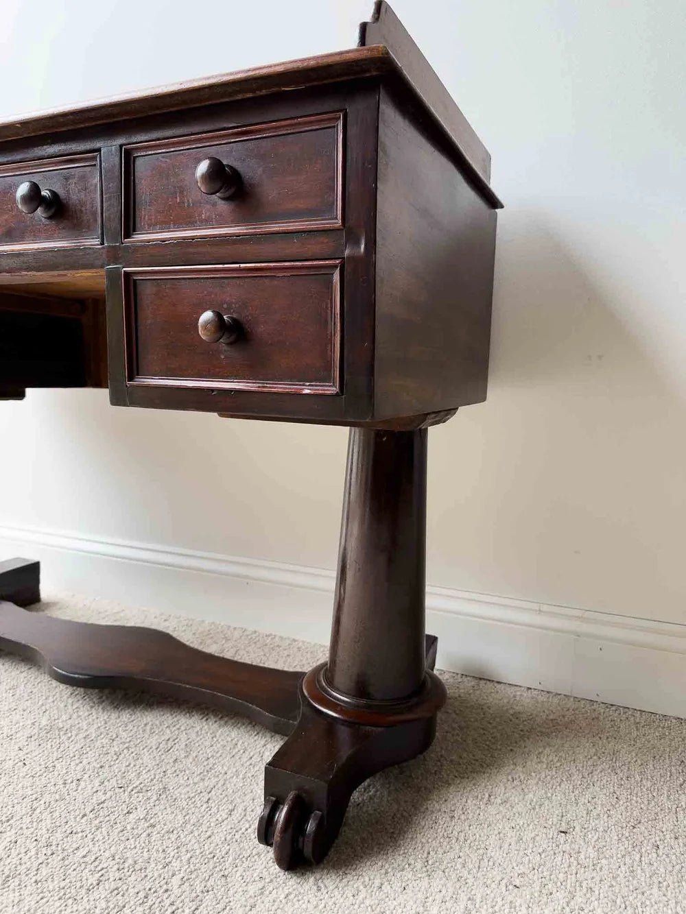 19th century mahogany desk - House on Horizon