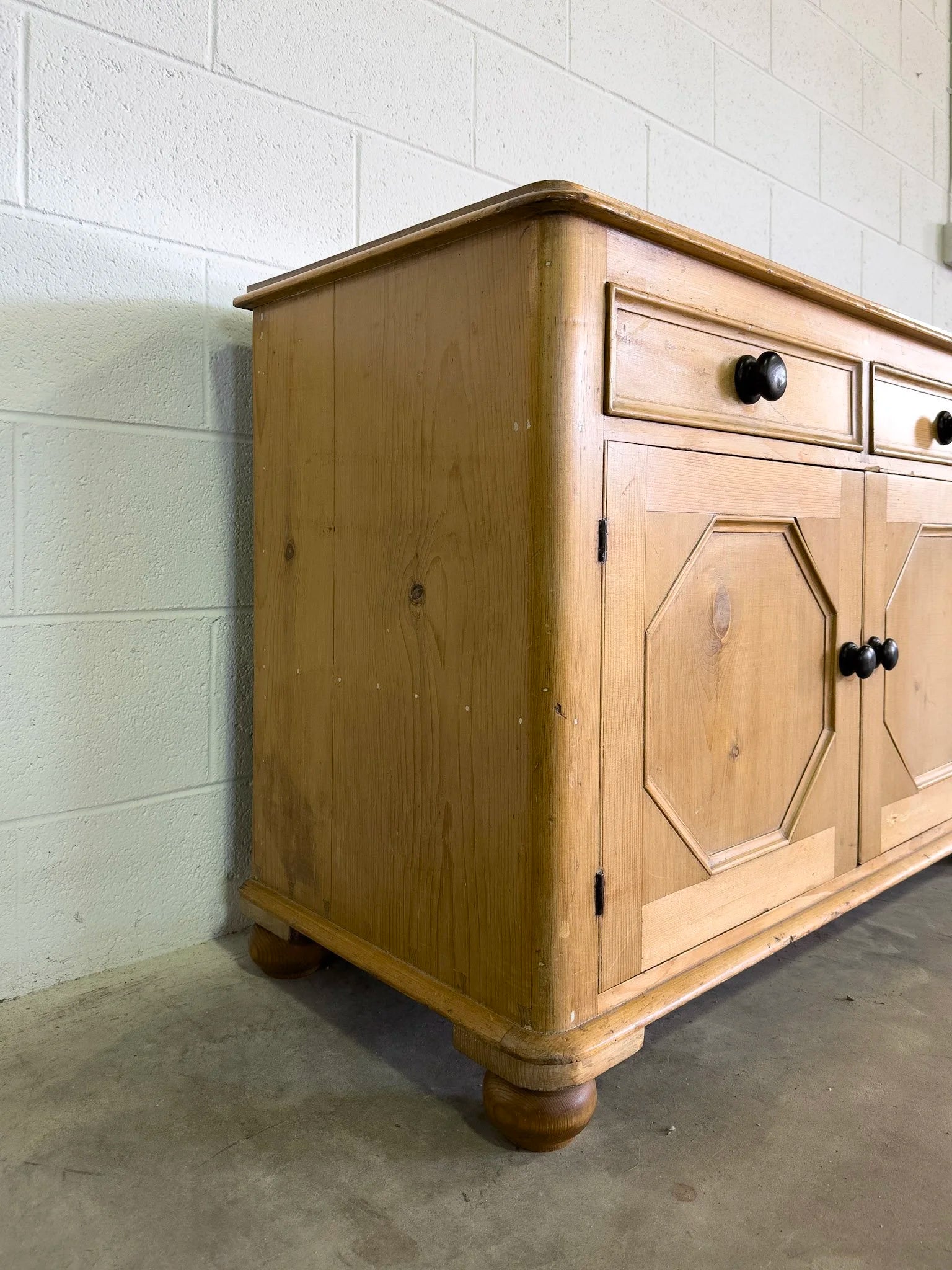 Charming Antique Pine Sideboard