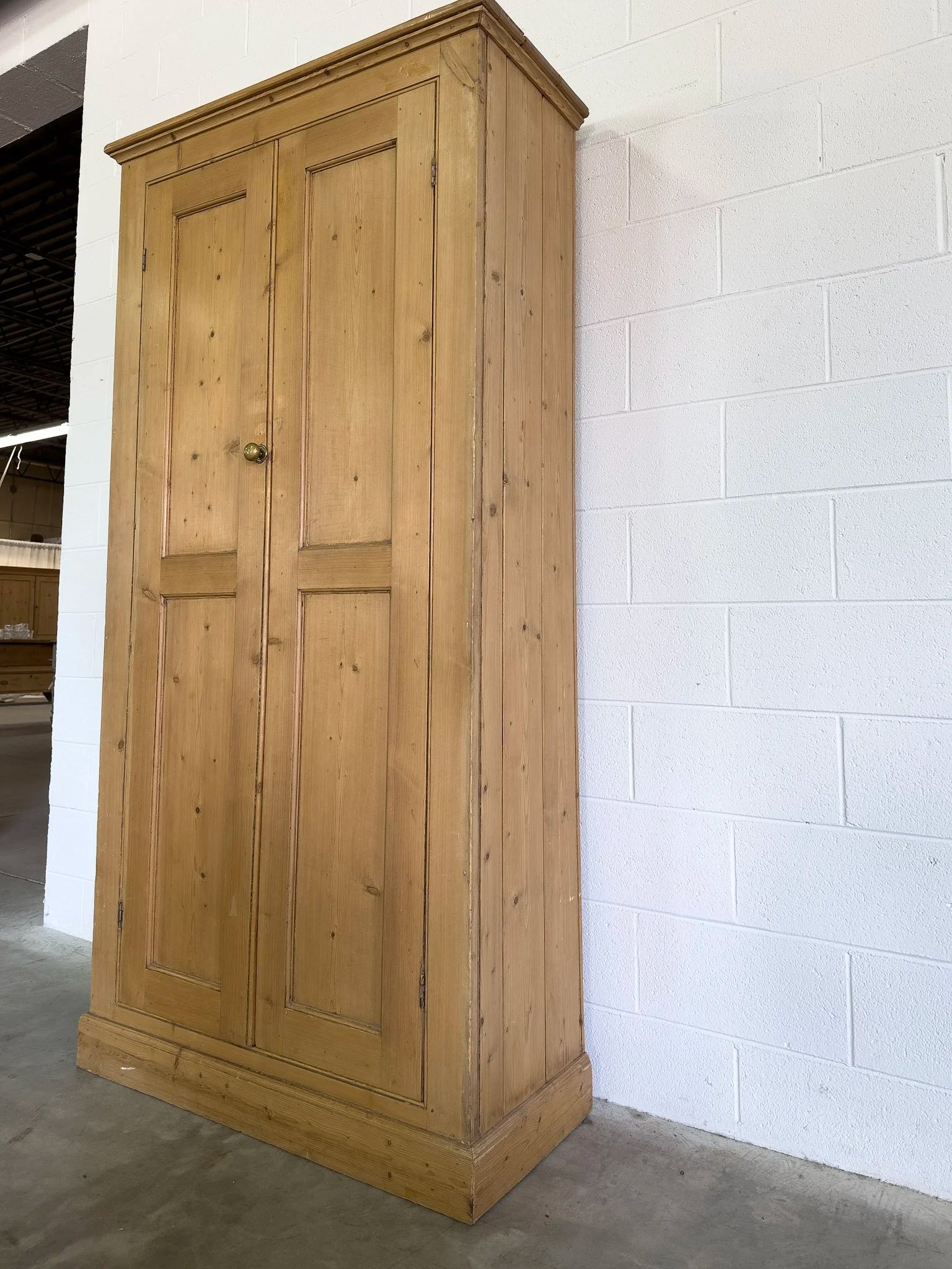 Tall Antique Pine Cupboard
