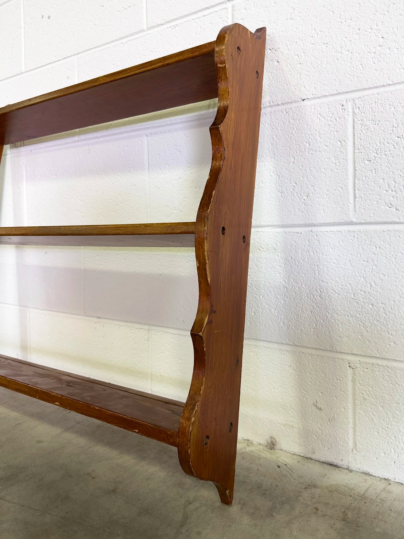 Antique Pine Wall Shelf