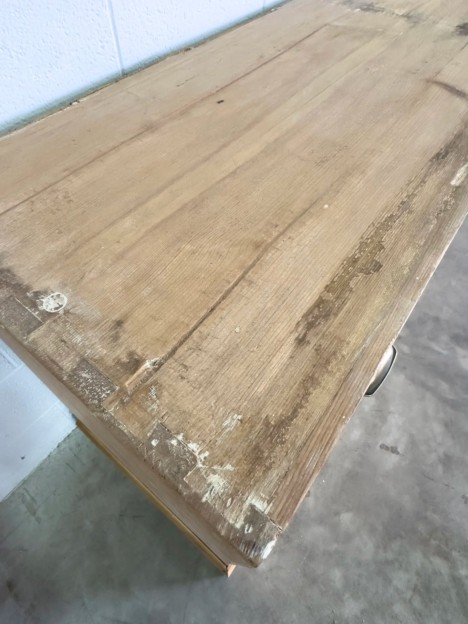 Antique pine six drawer dresser or sideboard