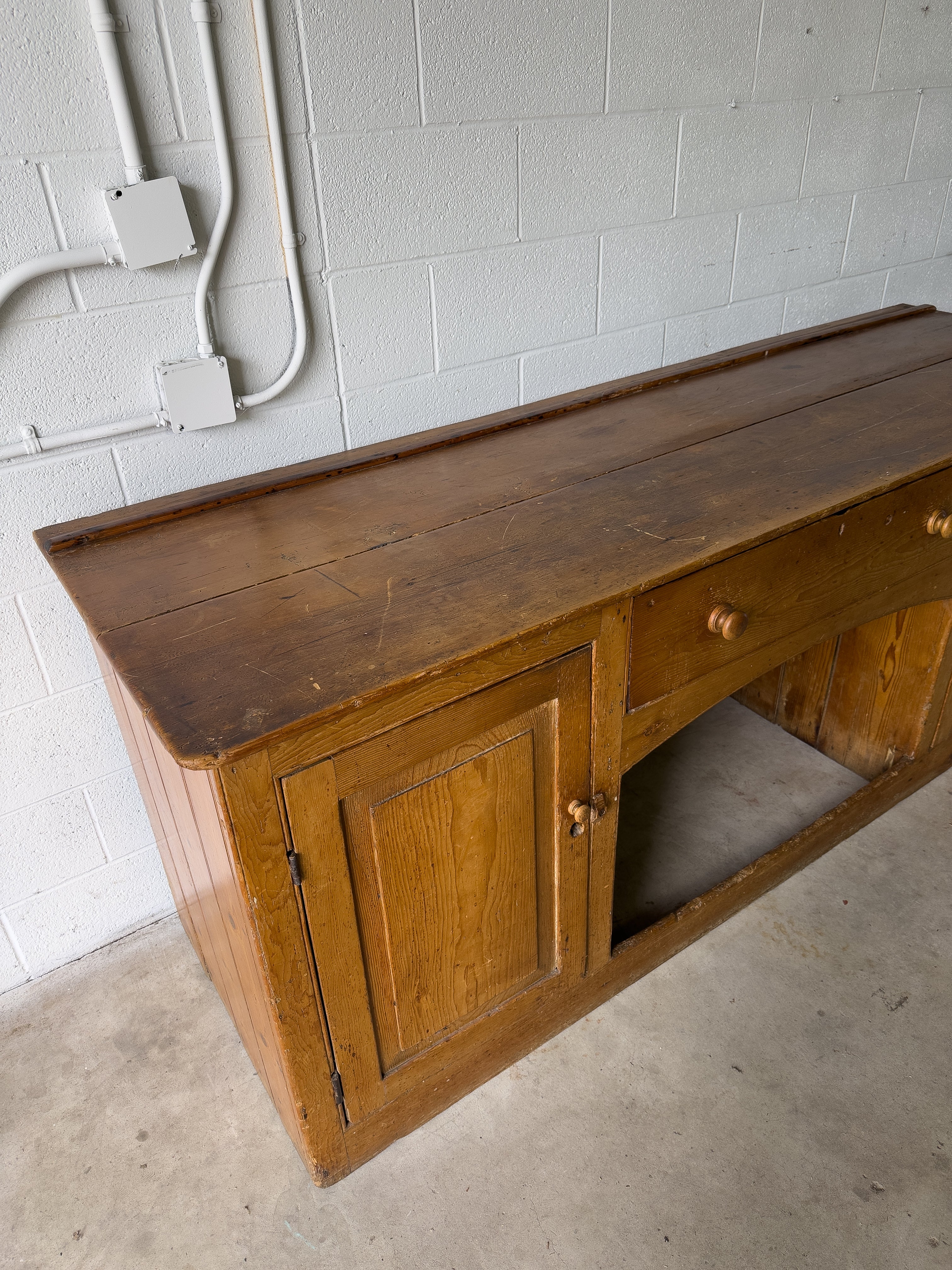 Large antique English sideboard