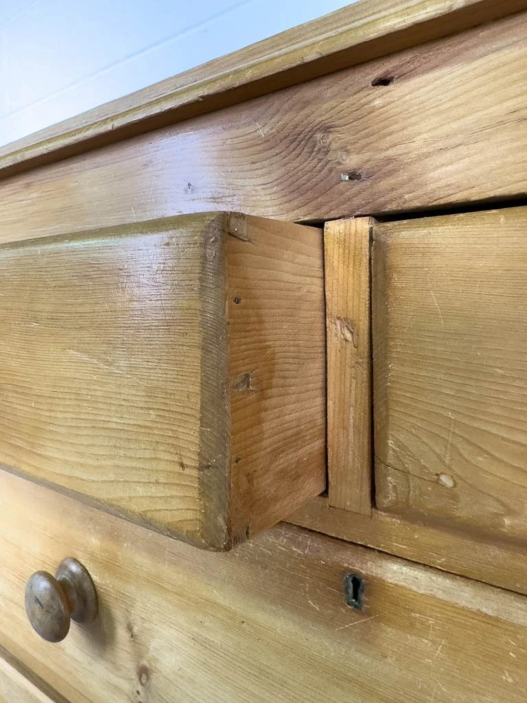 Antique English pine dresser