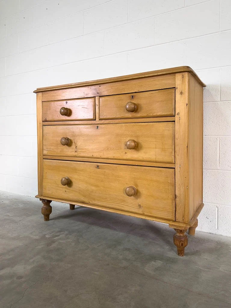 Antique English pine dresser