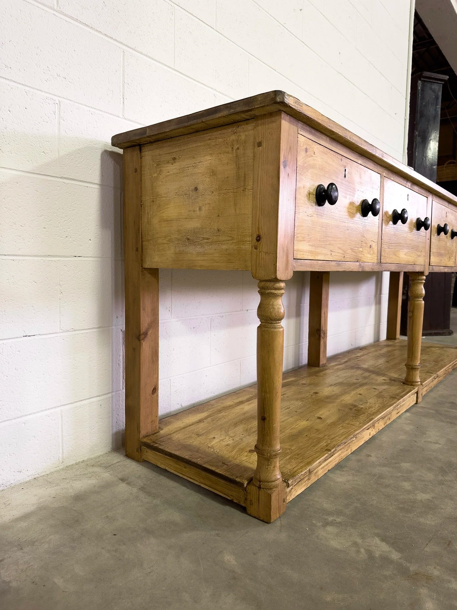 English antique pine potboard