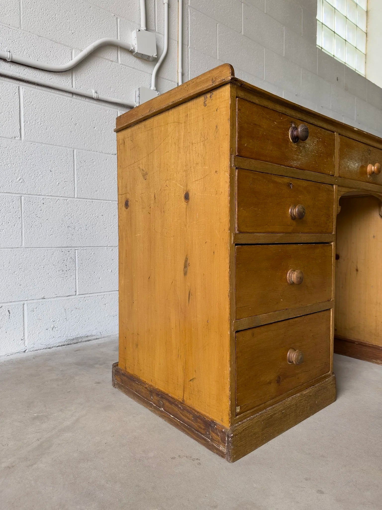 Antique English Desk or Sideboard - Classic Design