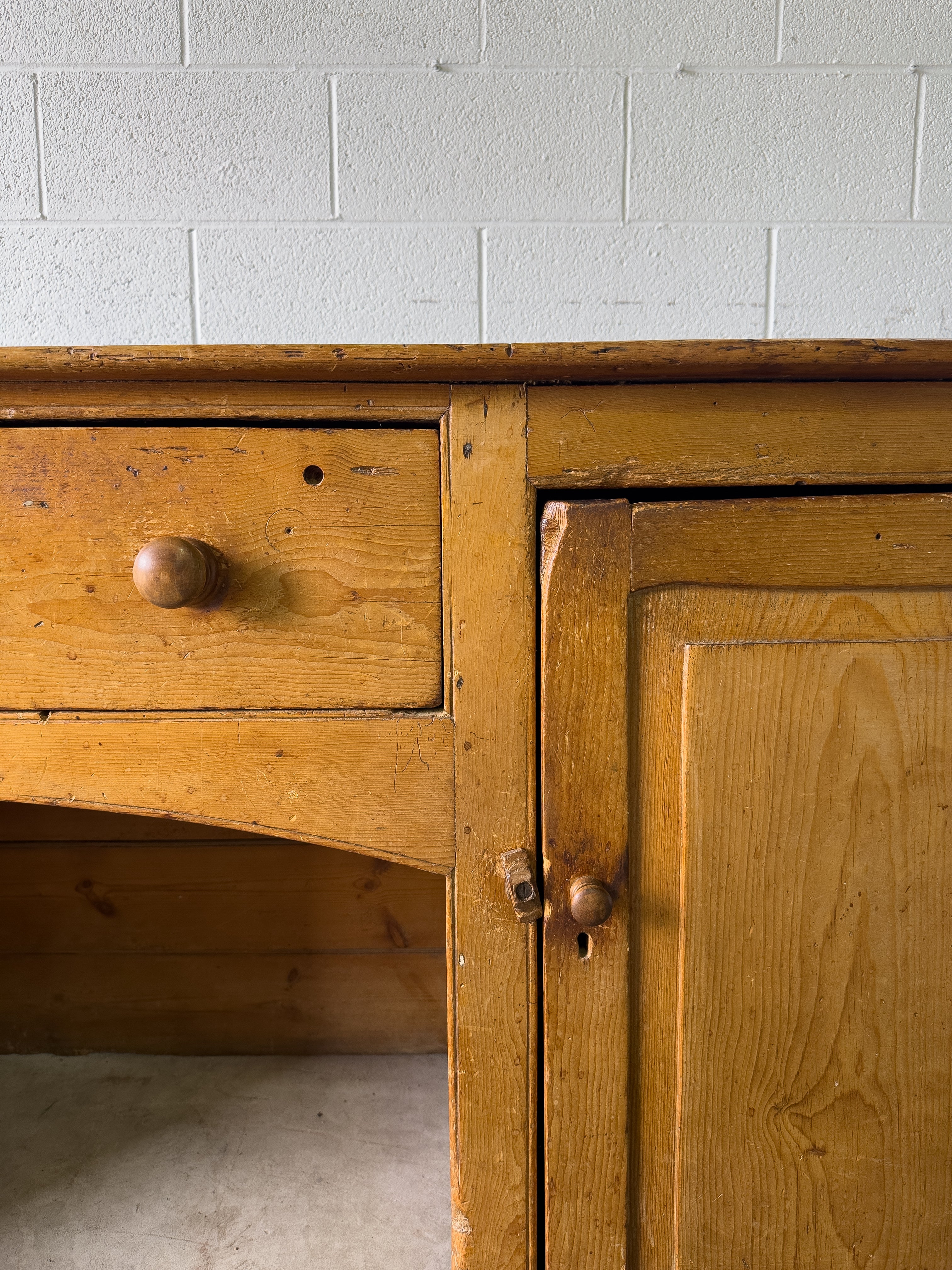 Large antique English sideboard
