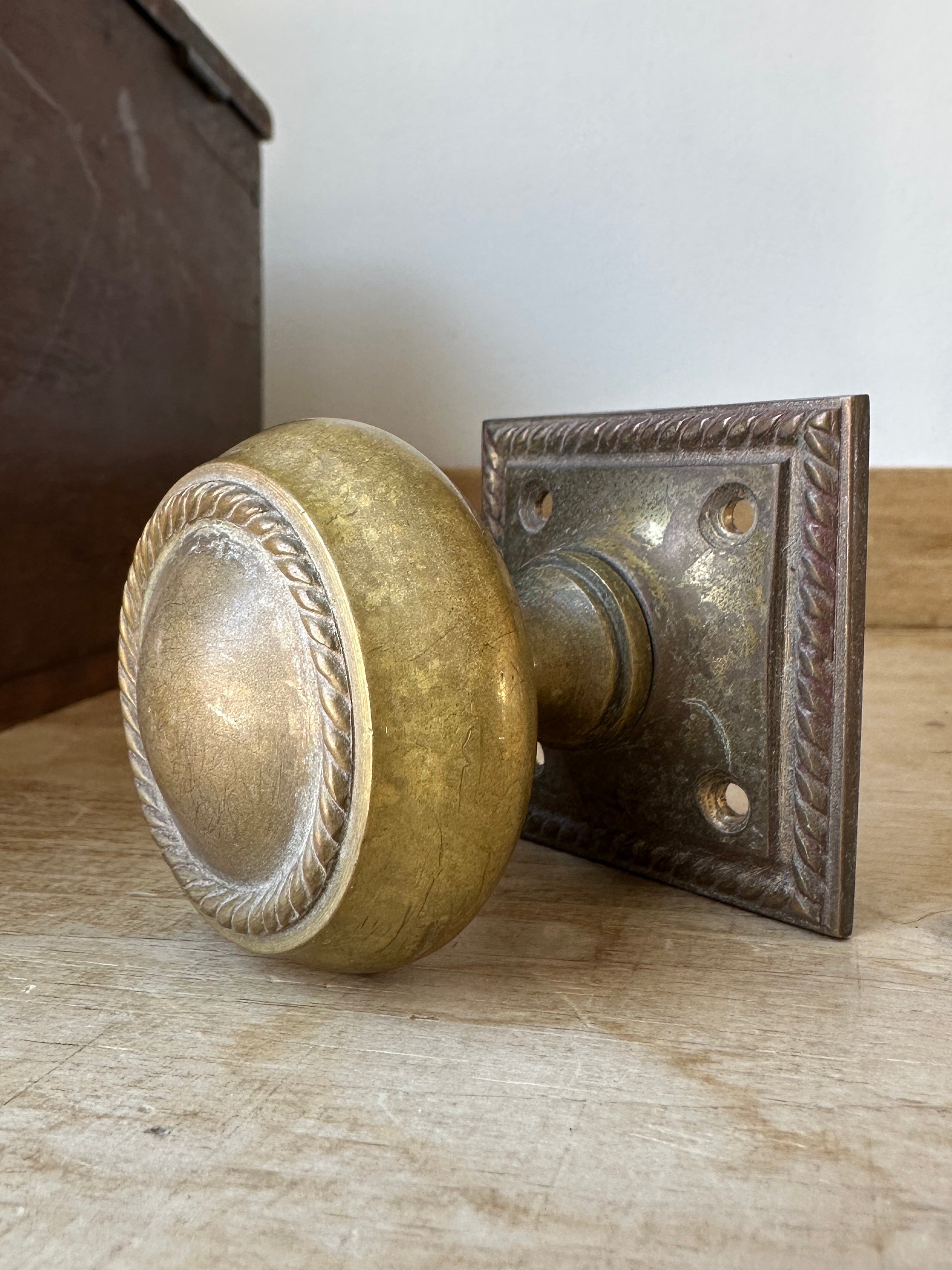 Victorian brass knob