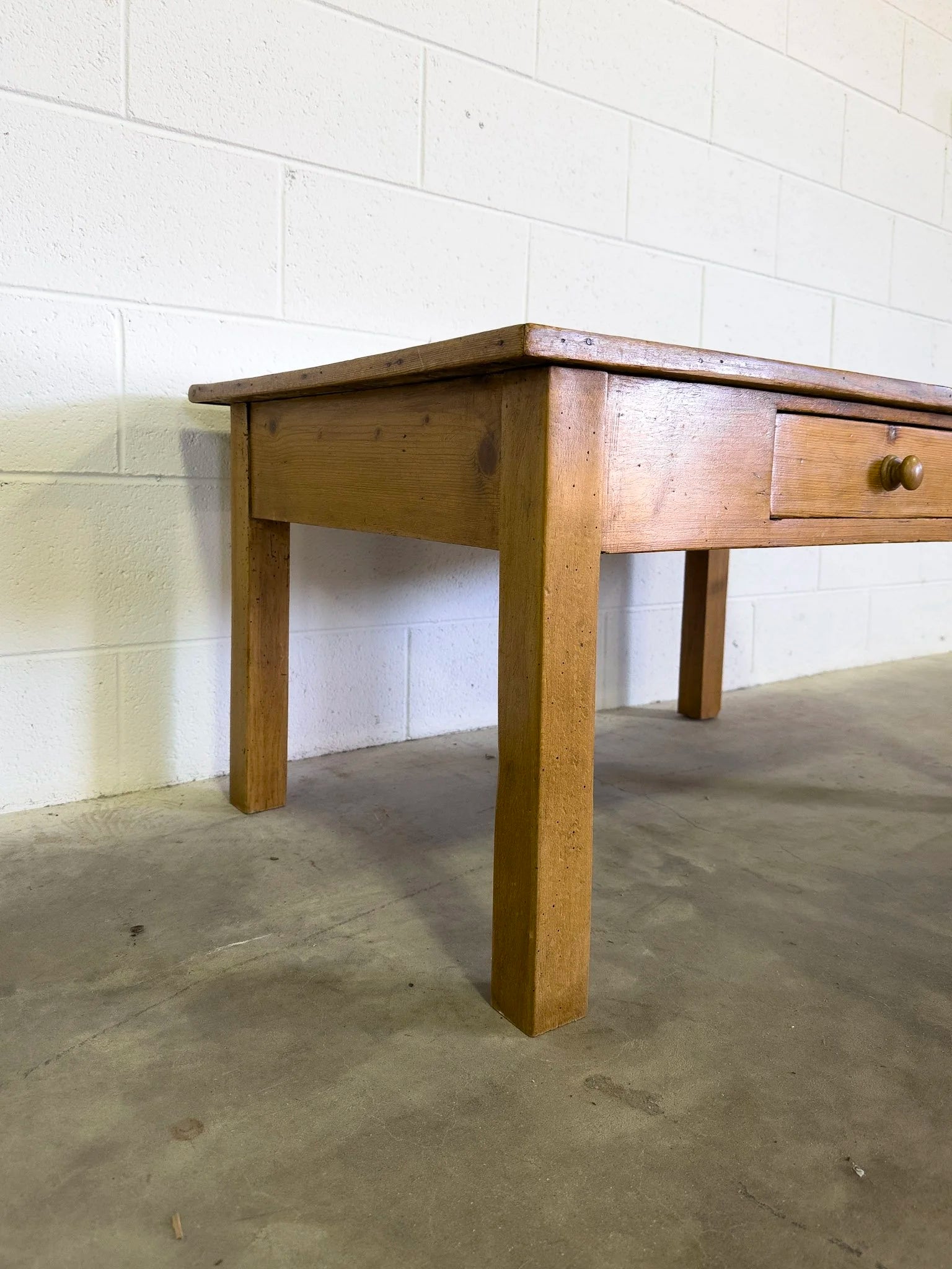 Antique pine coffee table