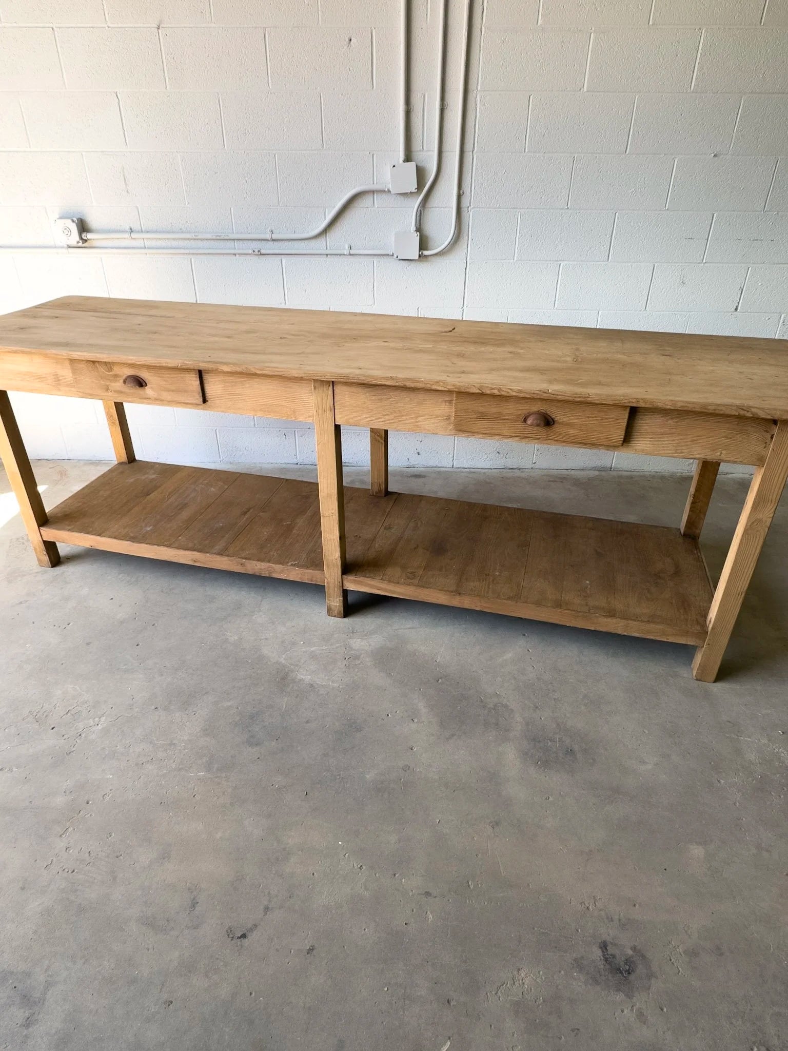 Vintage French kitchen island