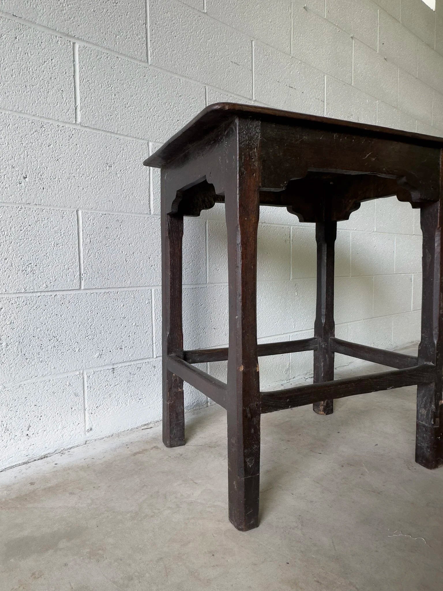 Antique oak side table