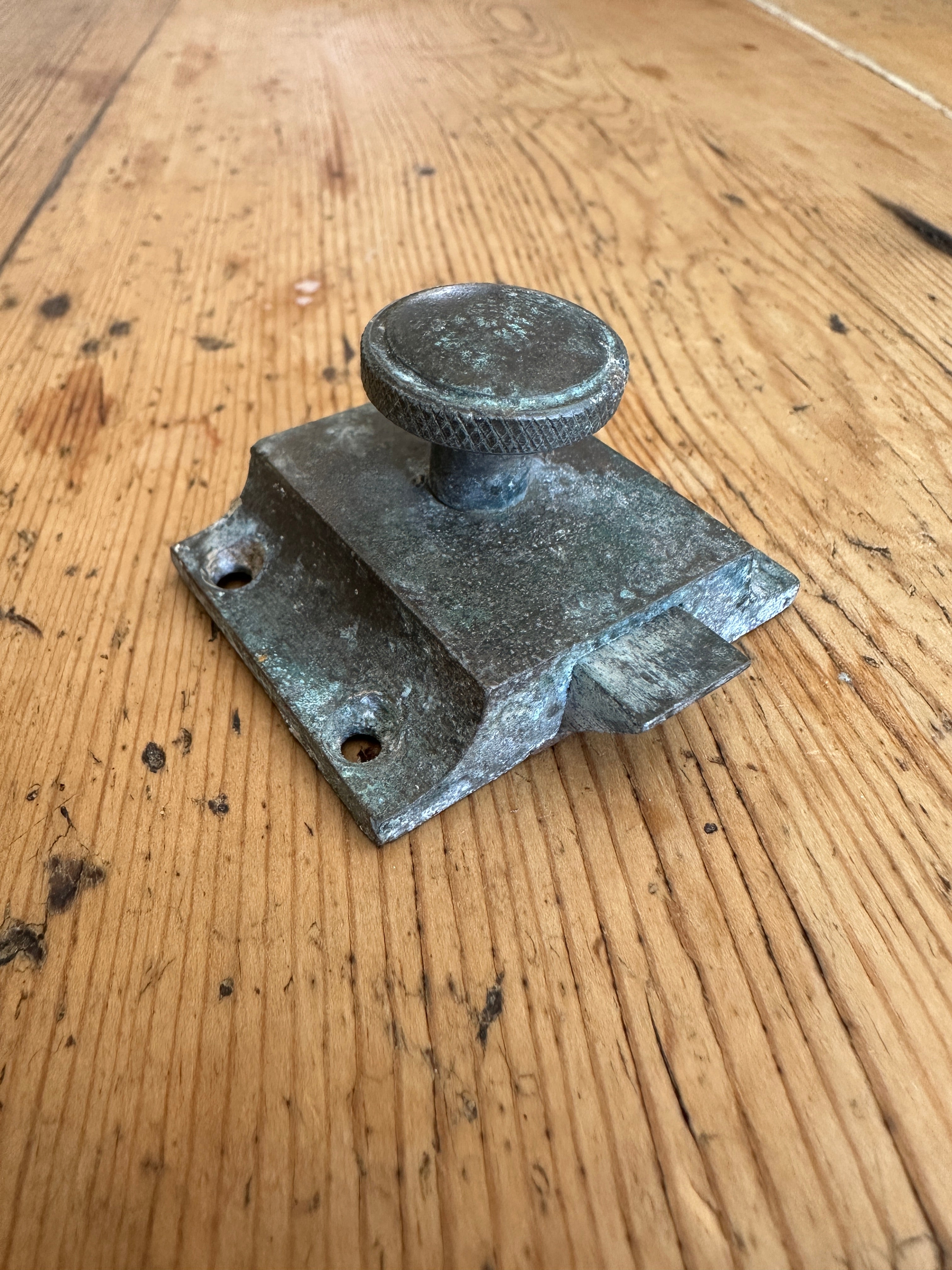 Antique galvanized latch