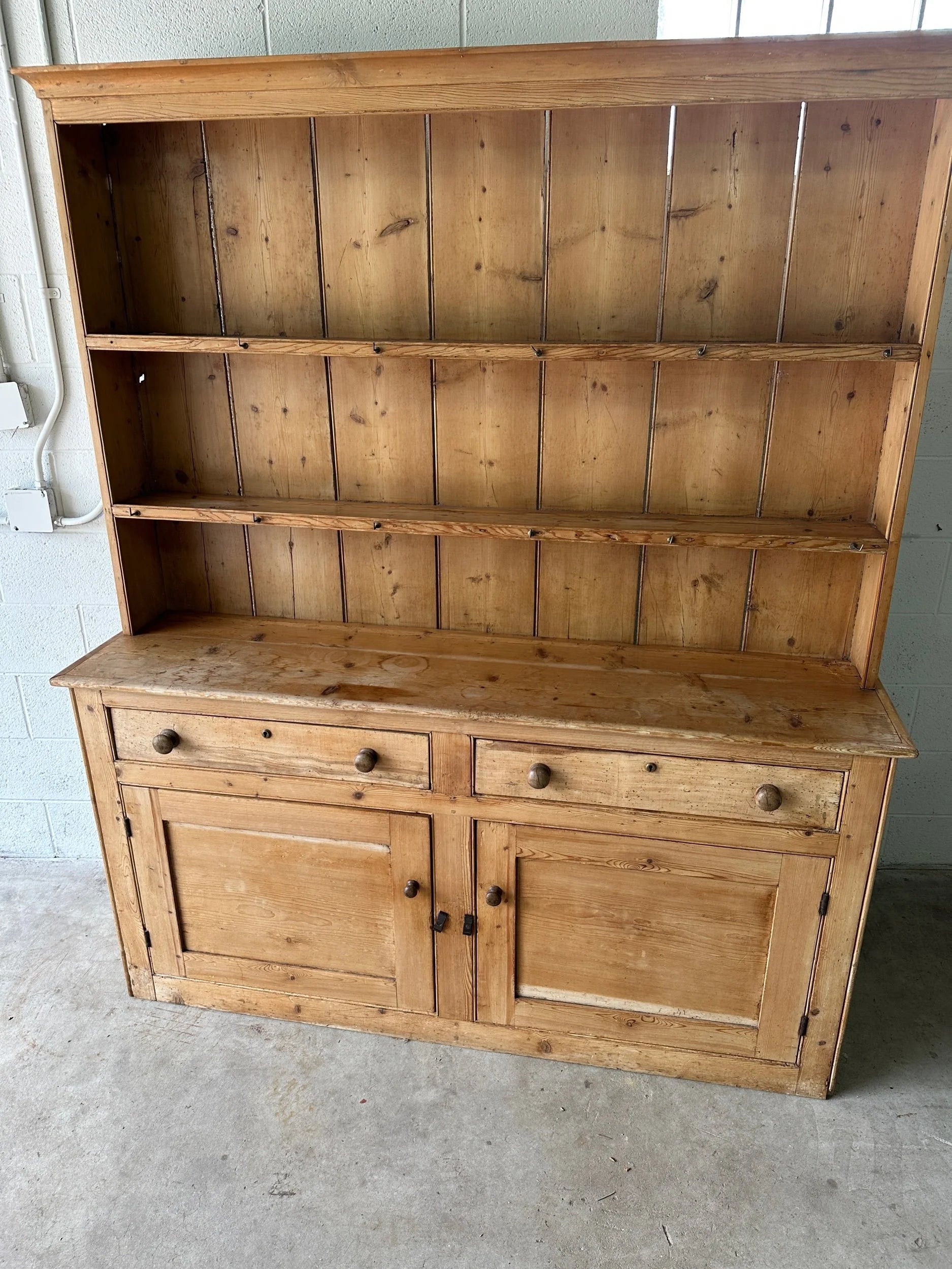 Antique pine kitchen dresser