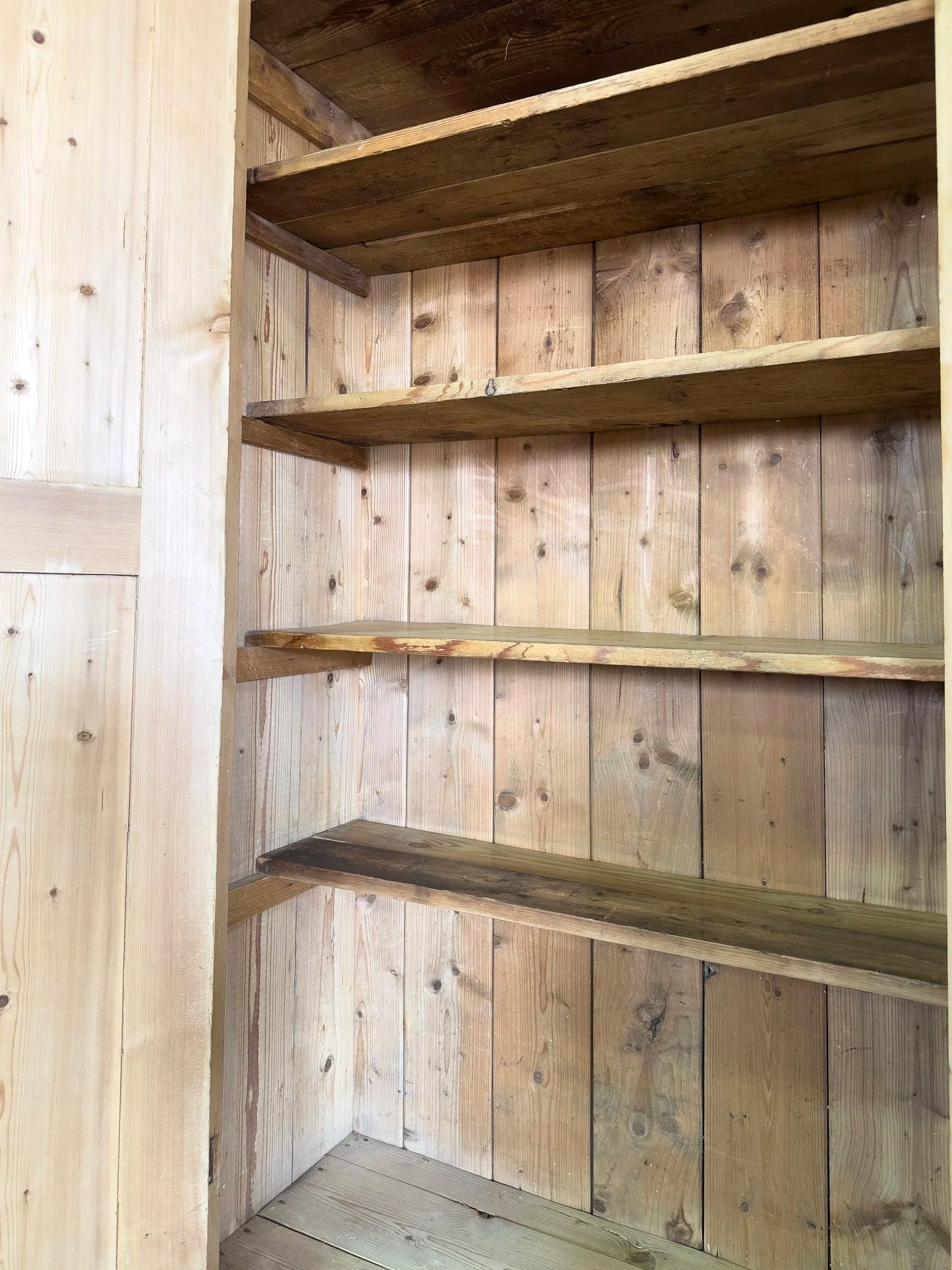 Tall Antique Pine Cupboard
