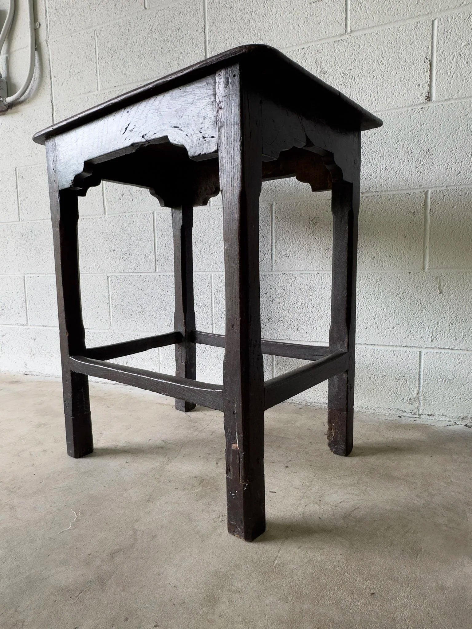 Antique oak side table