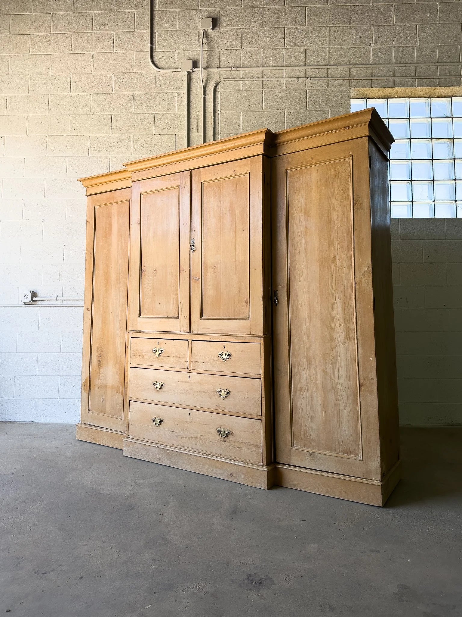 Victorian Pine Wardrobe