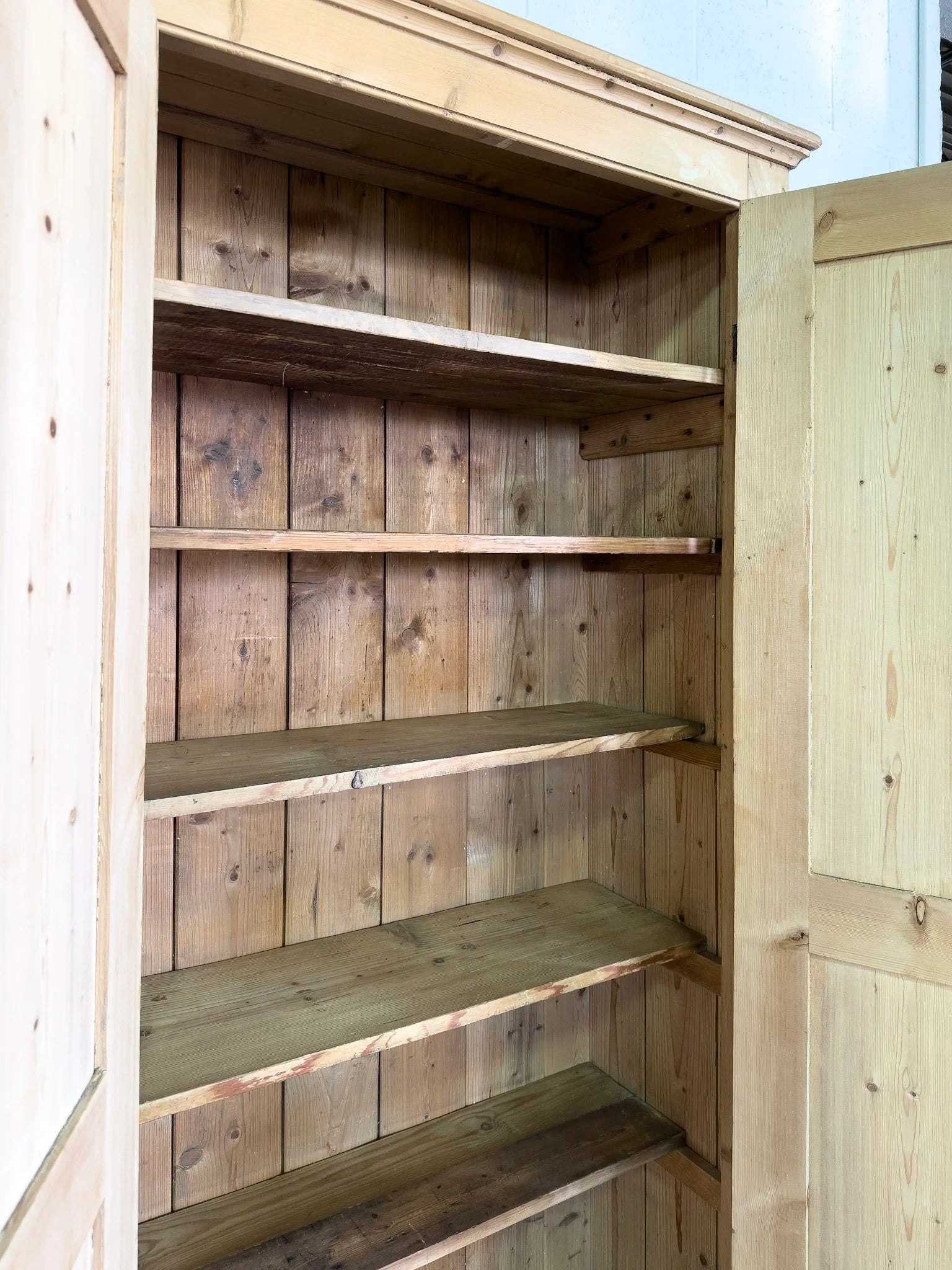 Tall Antique Pine Cupboard