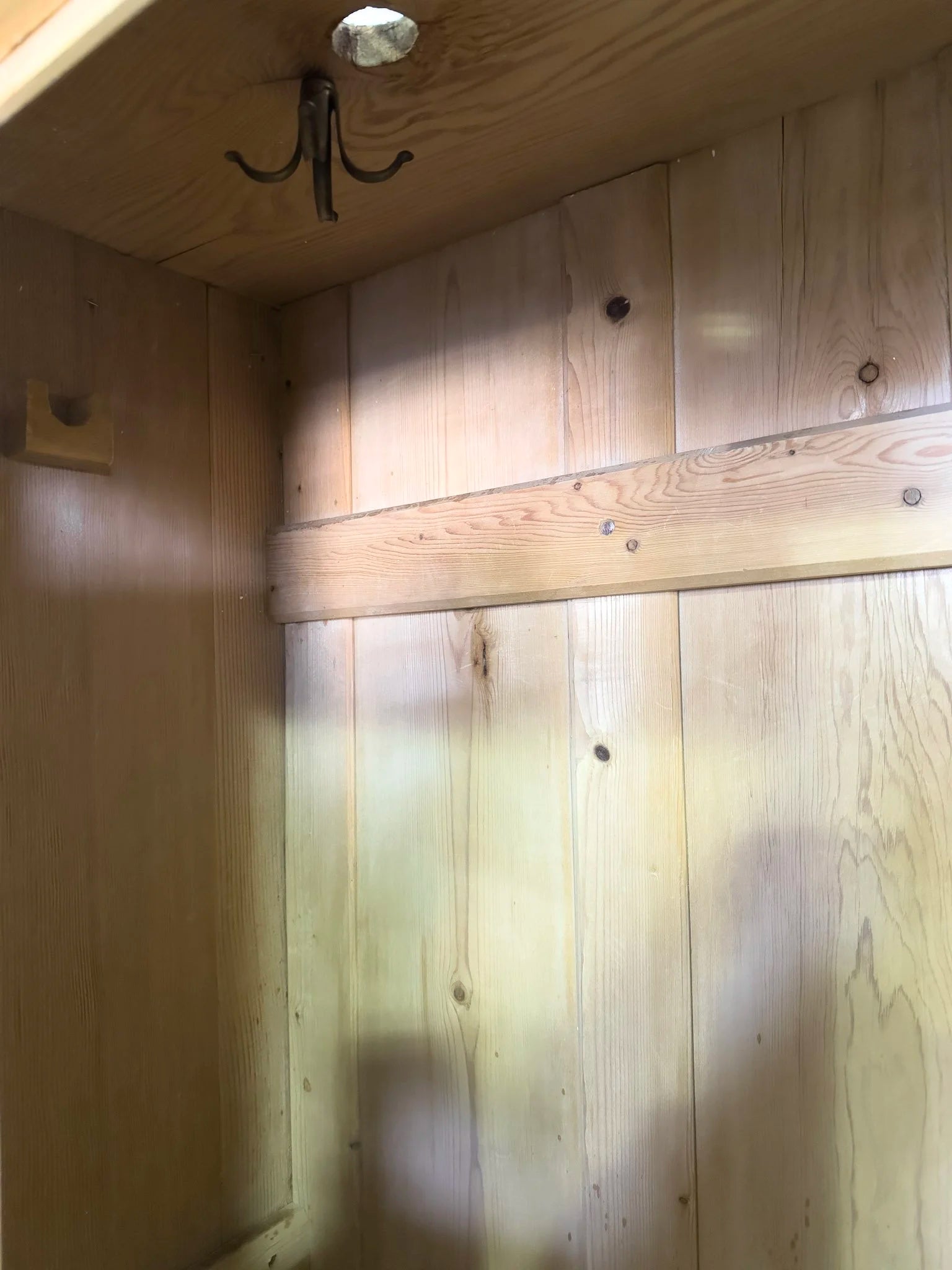 Antique pine continental wardrobe