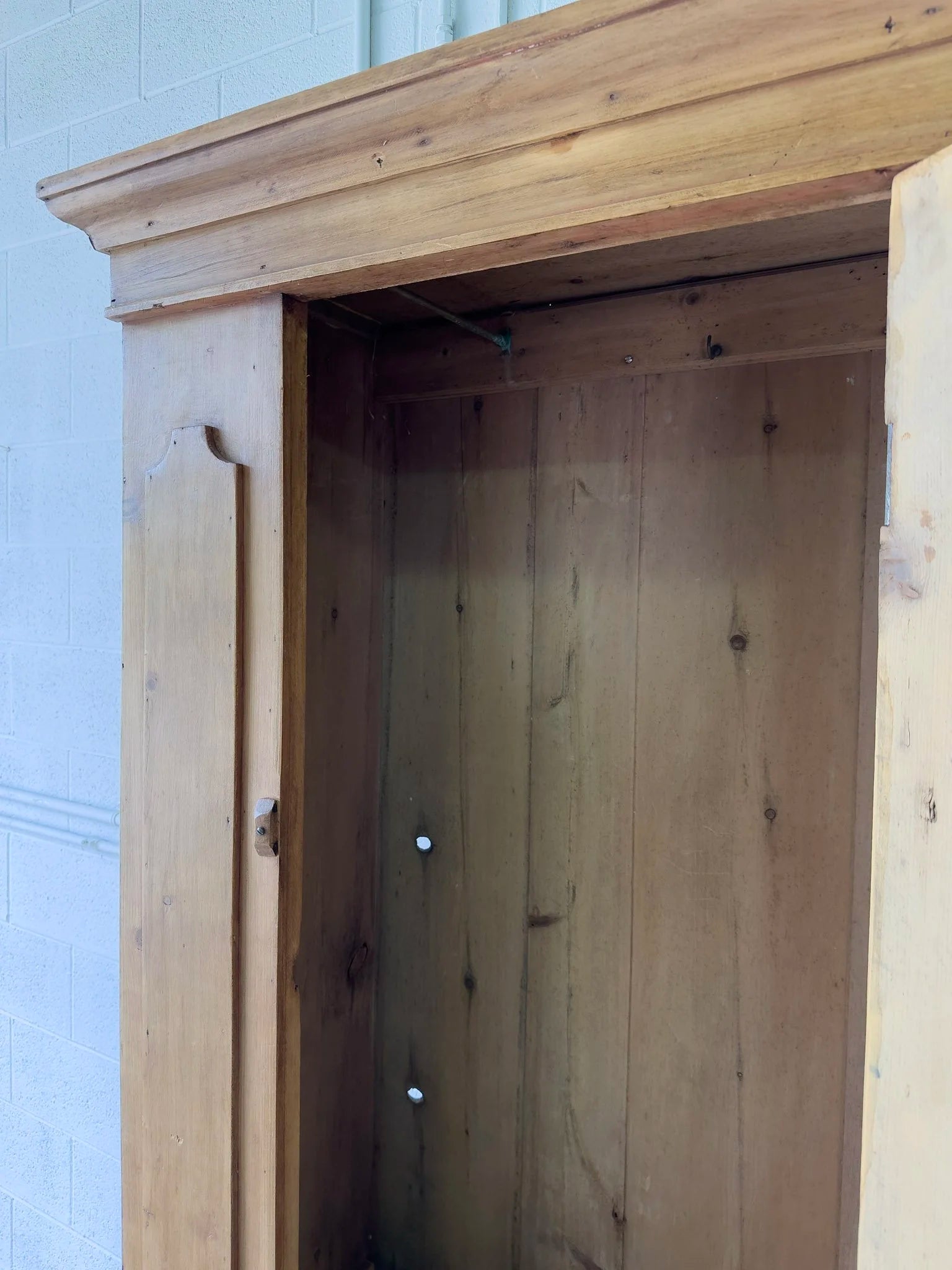 Stunning antique pine wardrobe, sourced in England