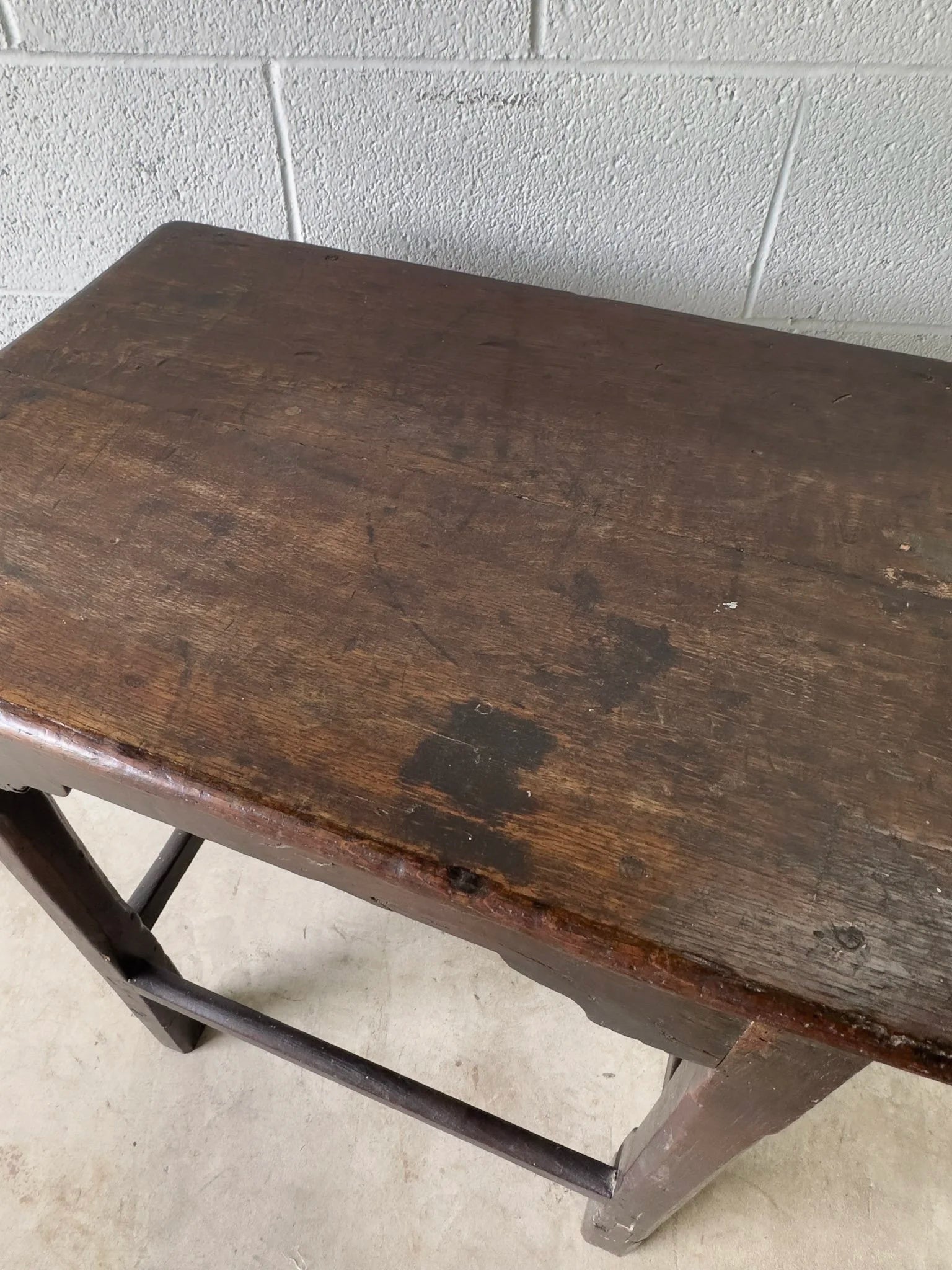 Antique oak side table
