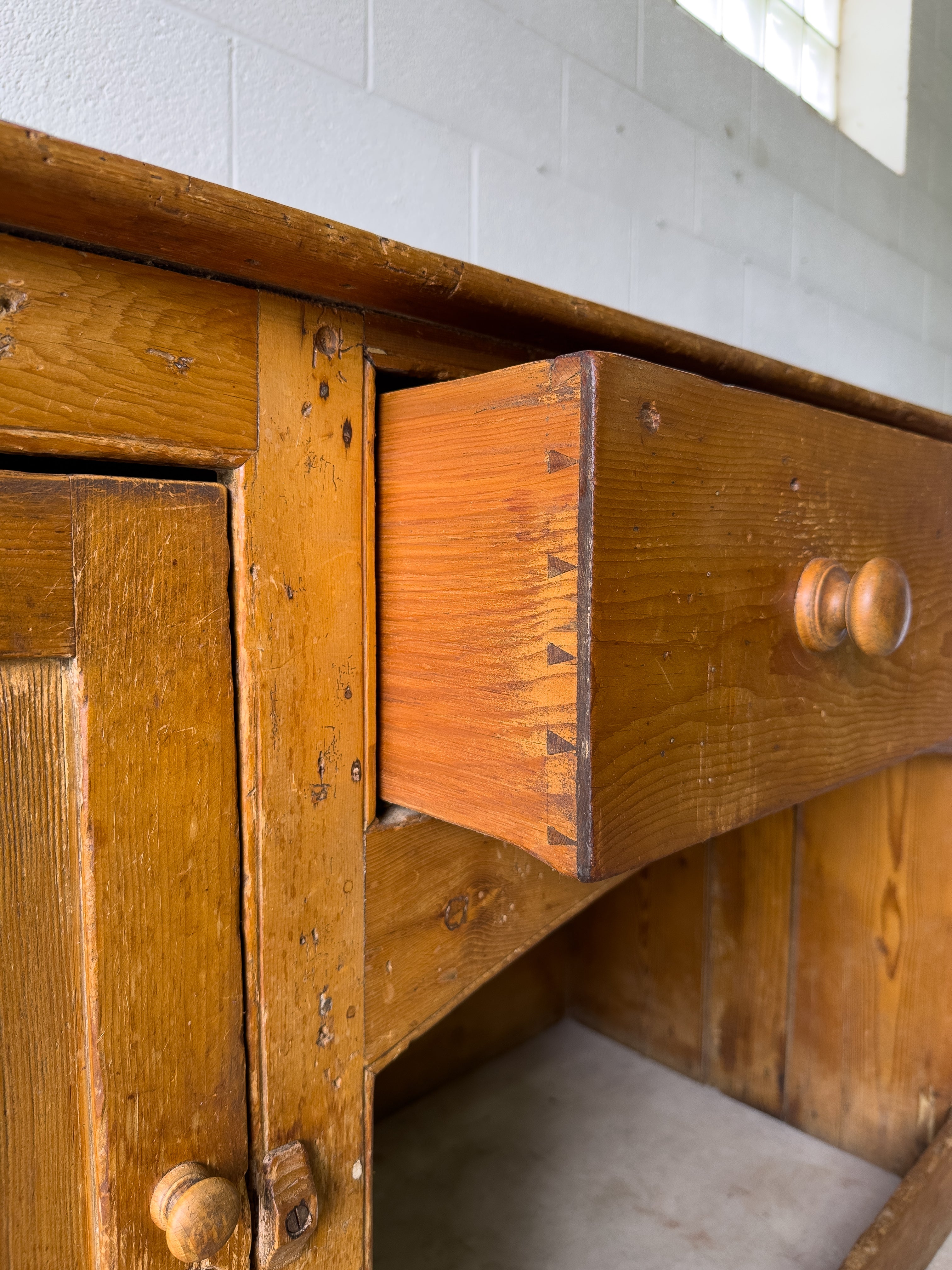 Large antique English sideboard