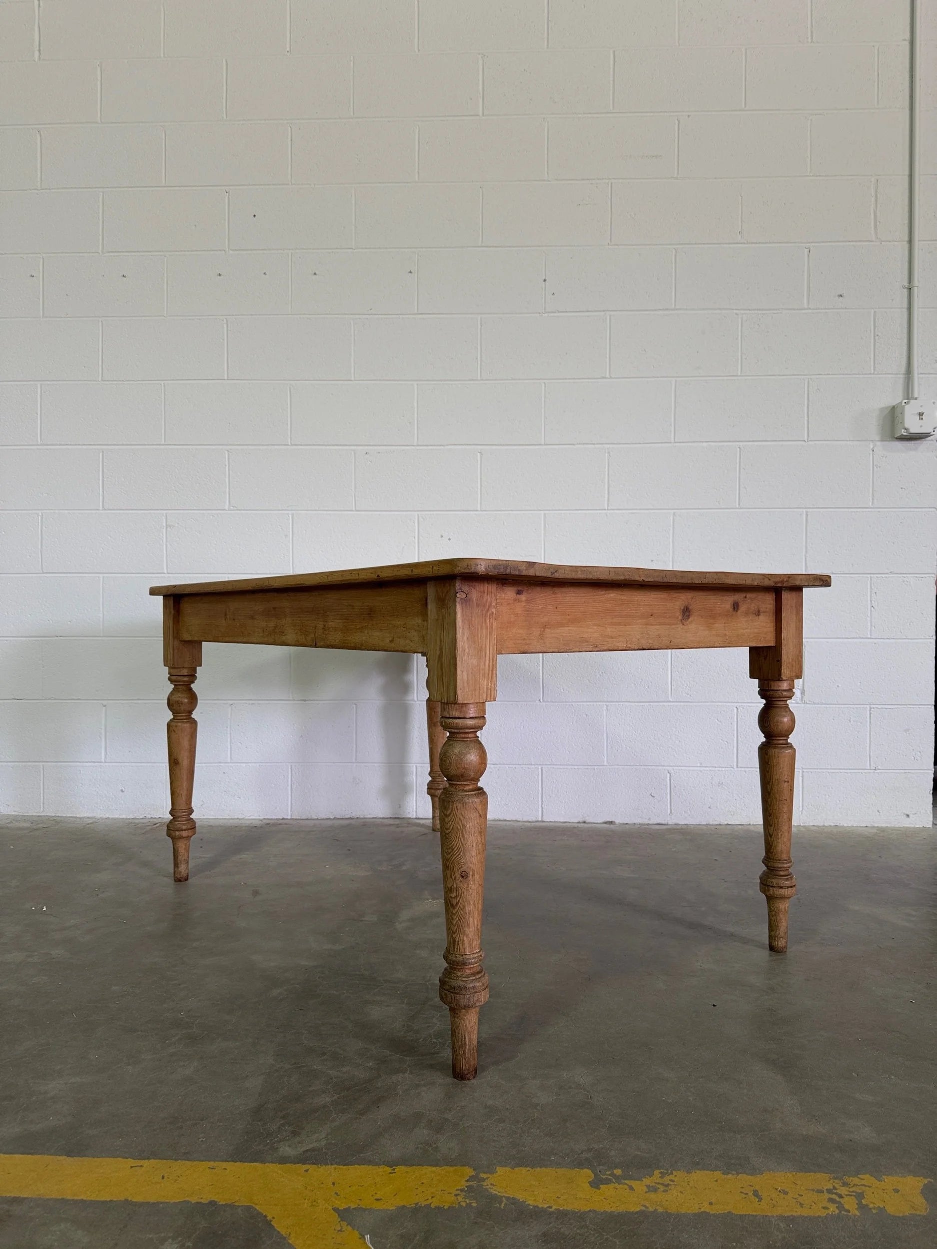 English antique pine table