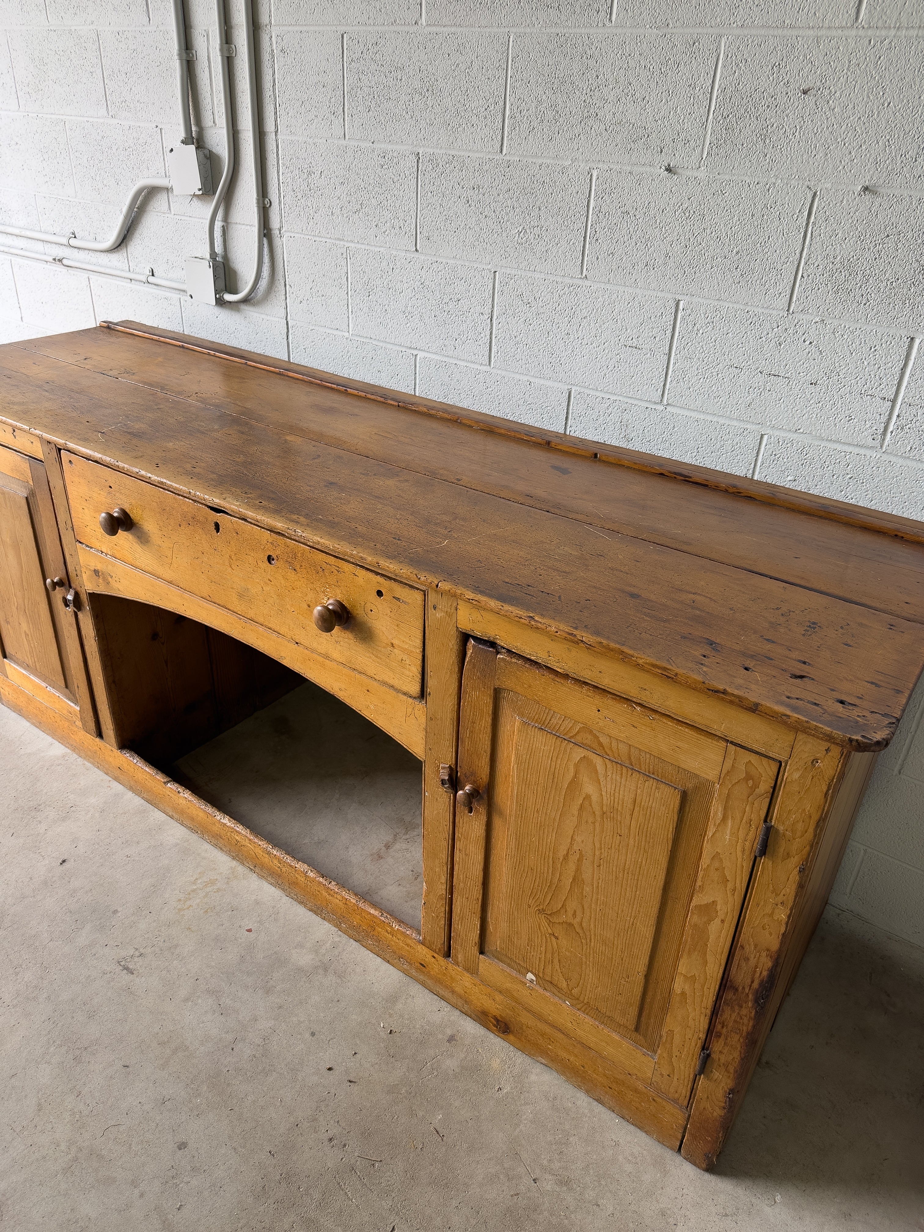 Large antique English sideboard