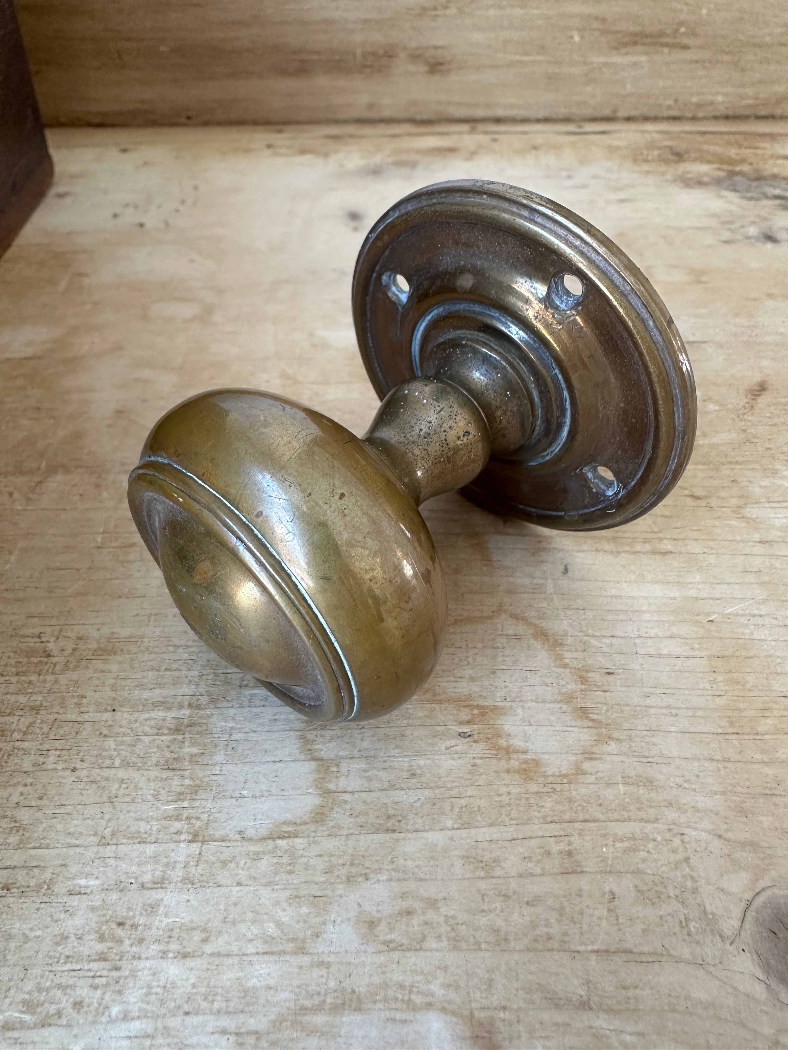 Victorian brass knob
