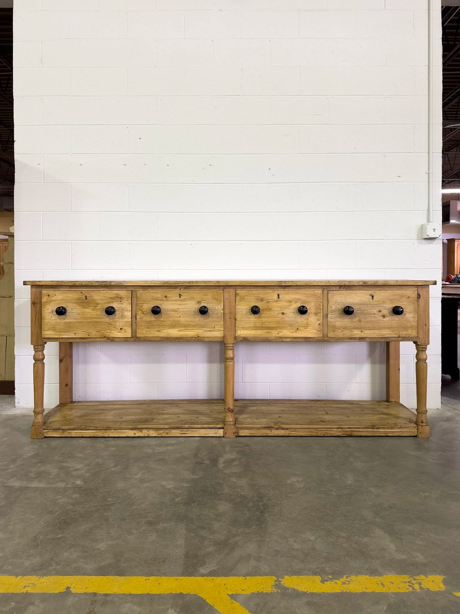 English antique pine potboard