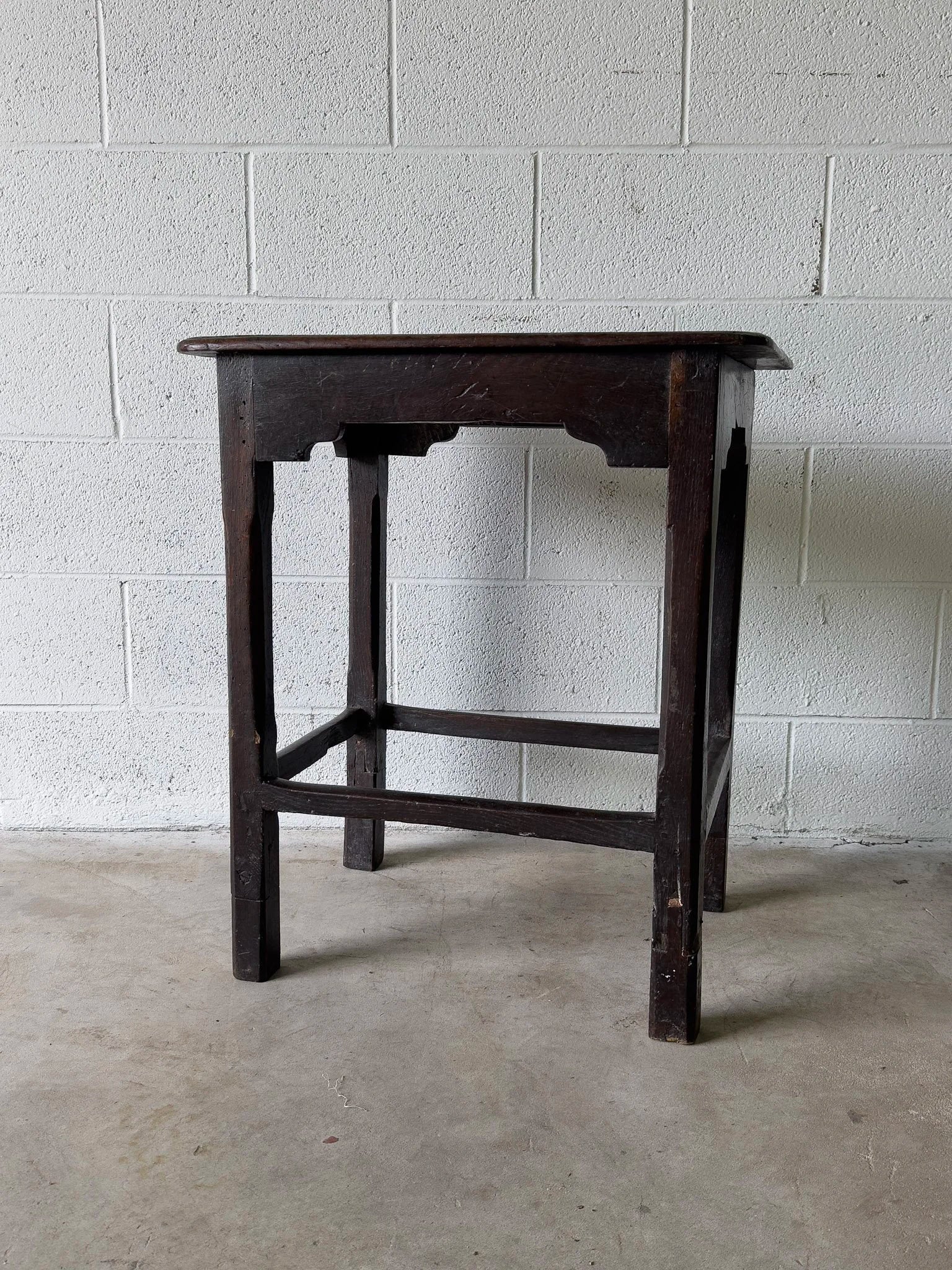 Antique oak side table