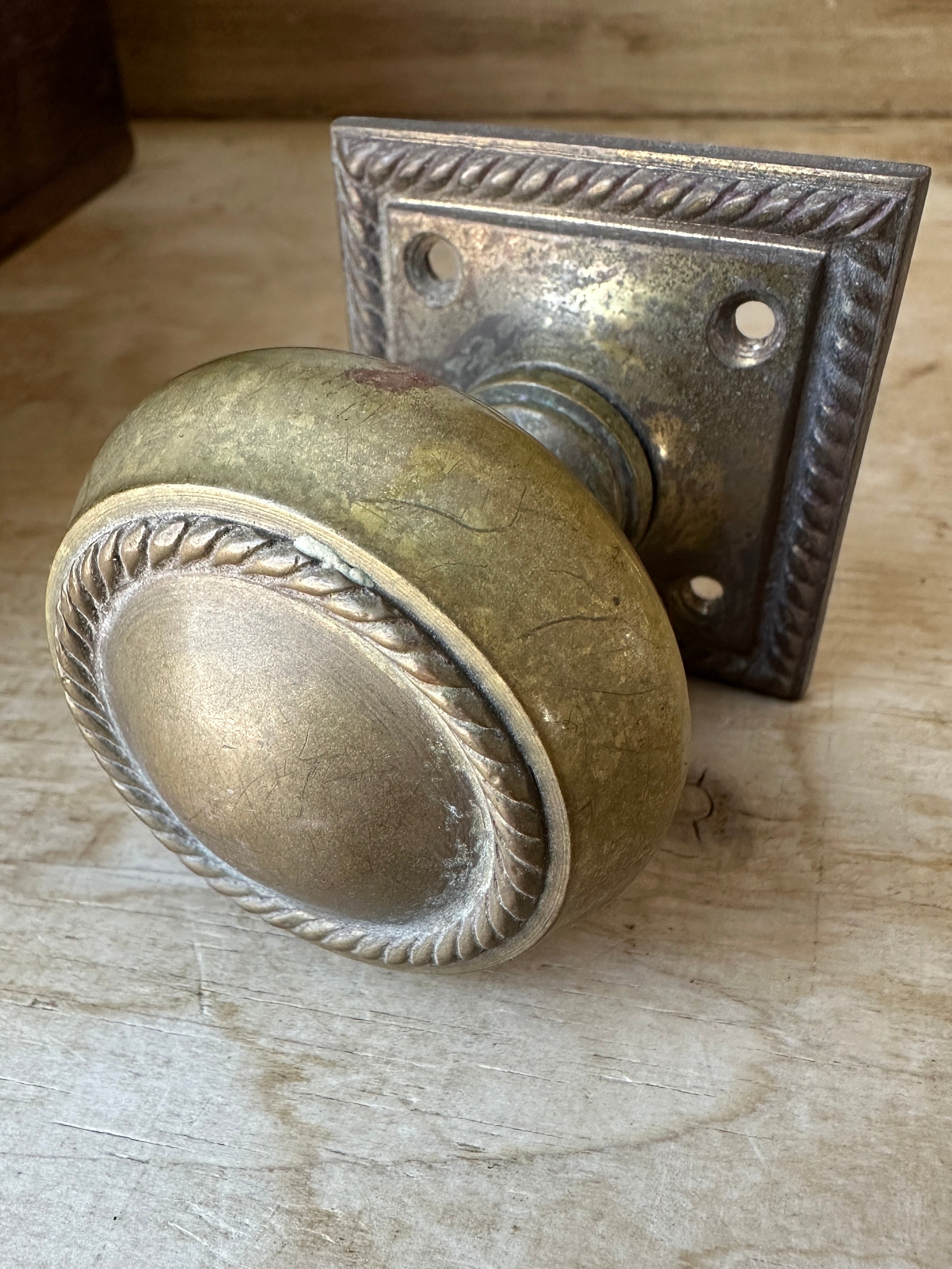 Victorian brass knob