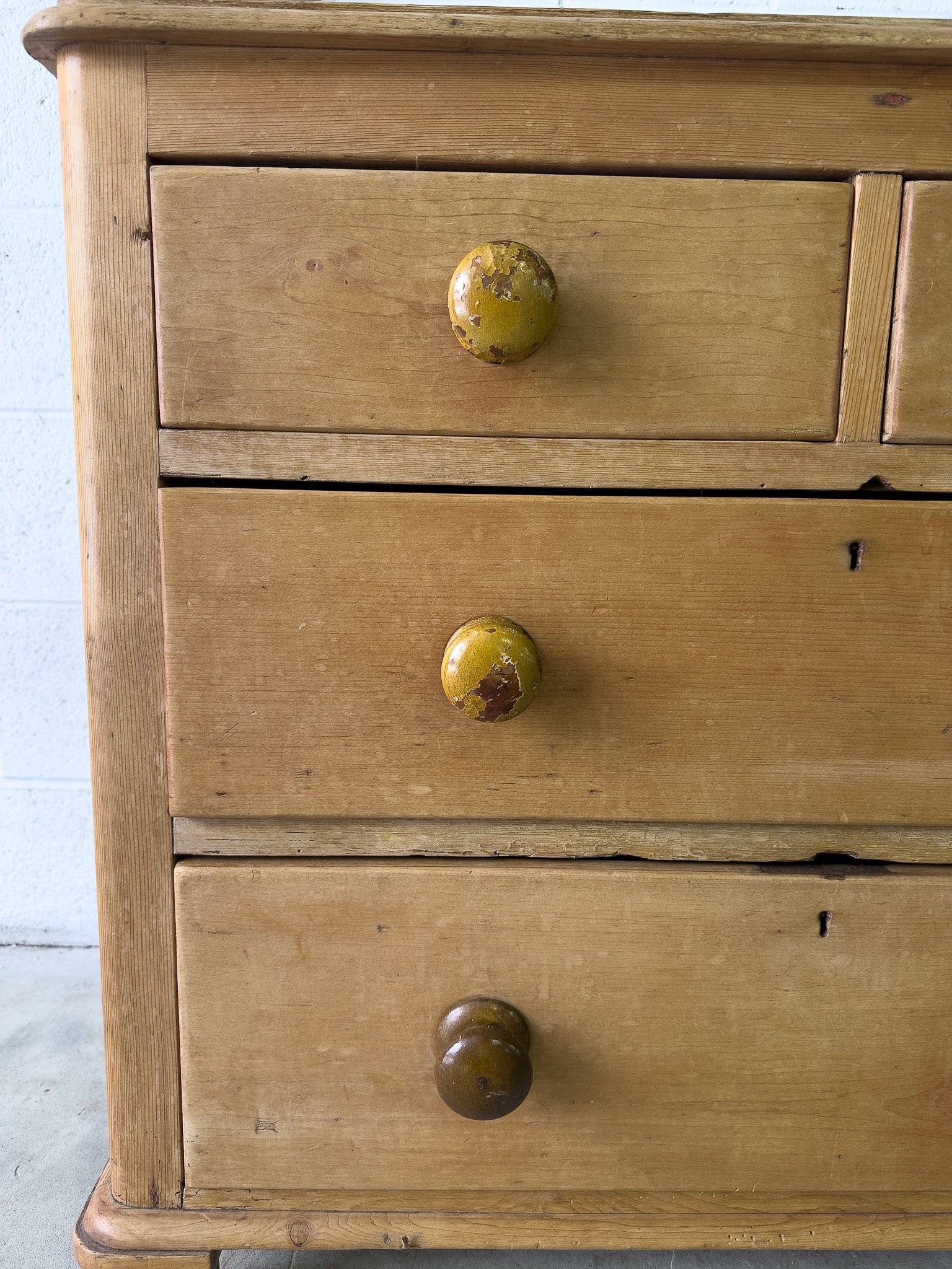Petite antique pine chest of drawers