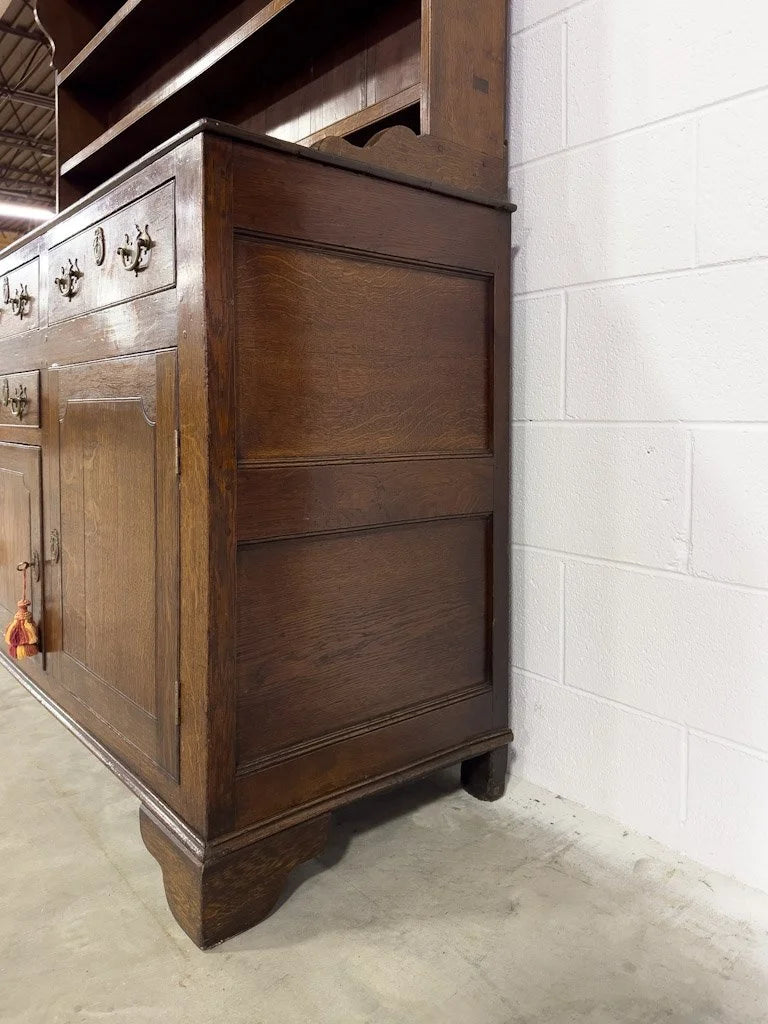 1800s Welsh oak kitchen dresser
