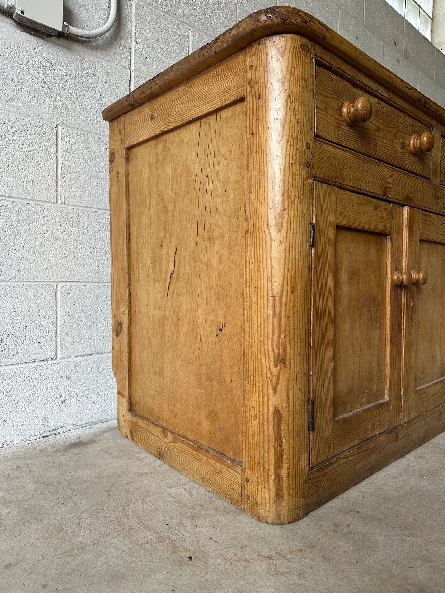 19th century antique pine sideboard