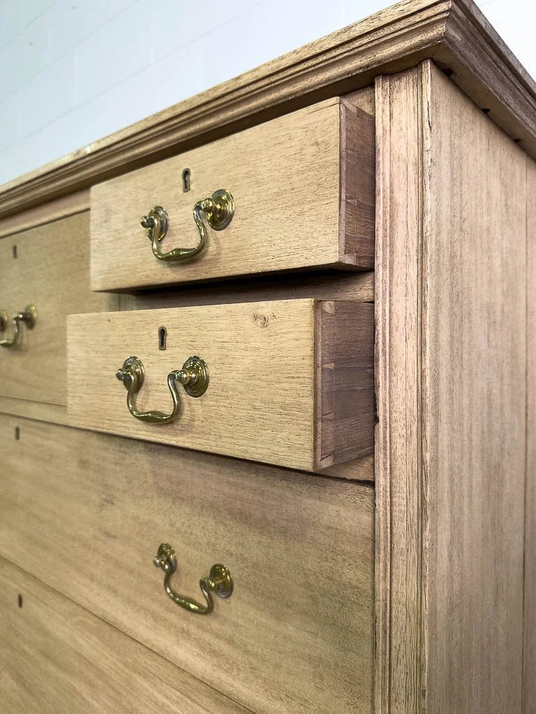 Imported antique drawers with brass handles