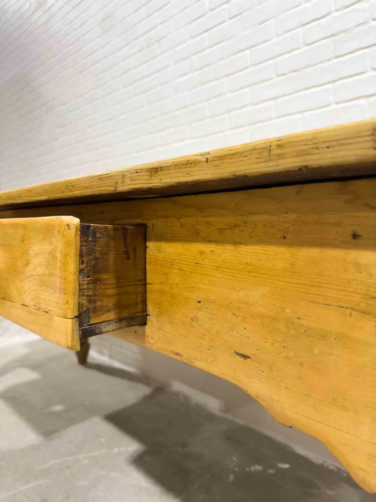 7ft English antique dining table - House on Horizon