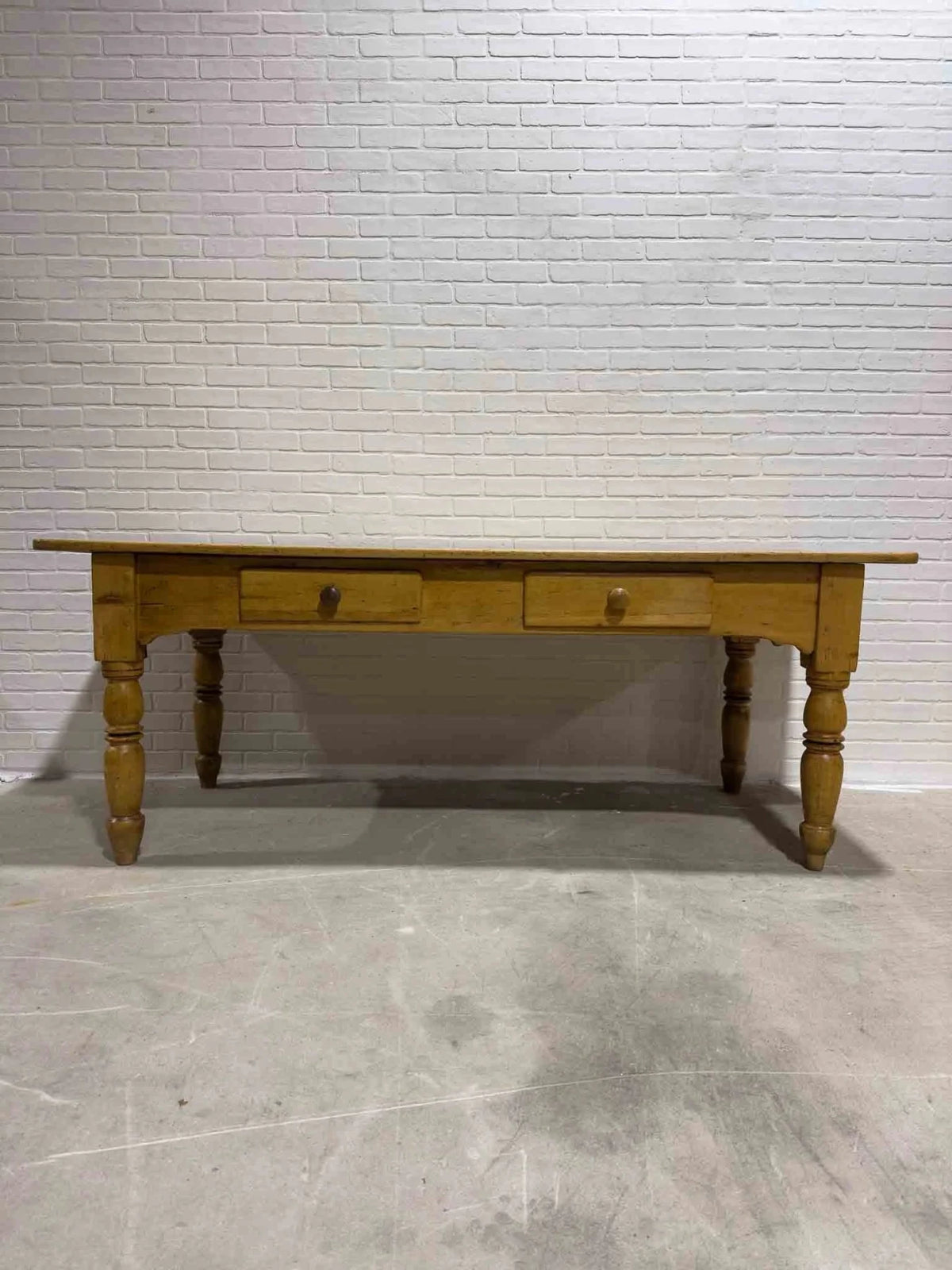 7ft English antique dining table - House on Horizon