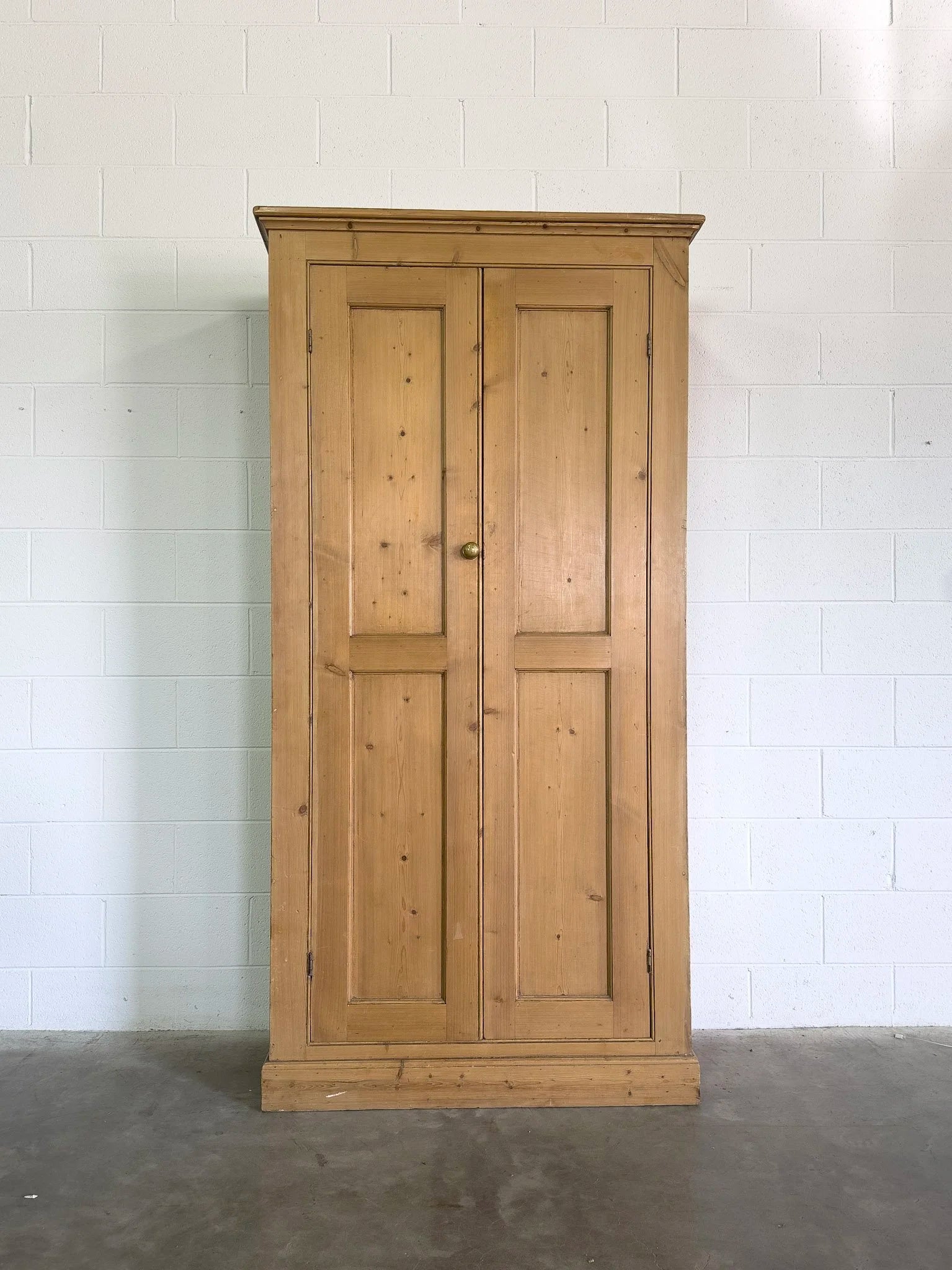 Tall Antique Pine Cupboard