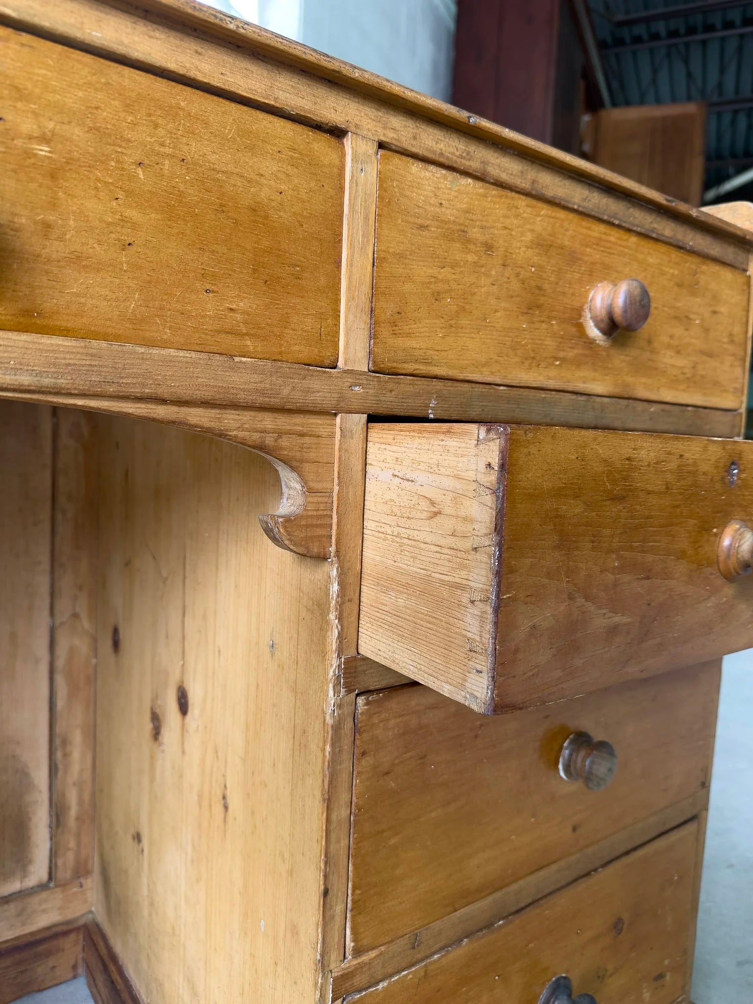 Antique English Desk or Sideboard - Classic Design