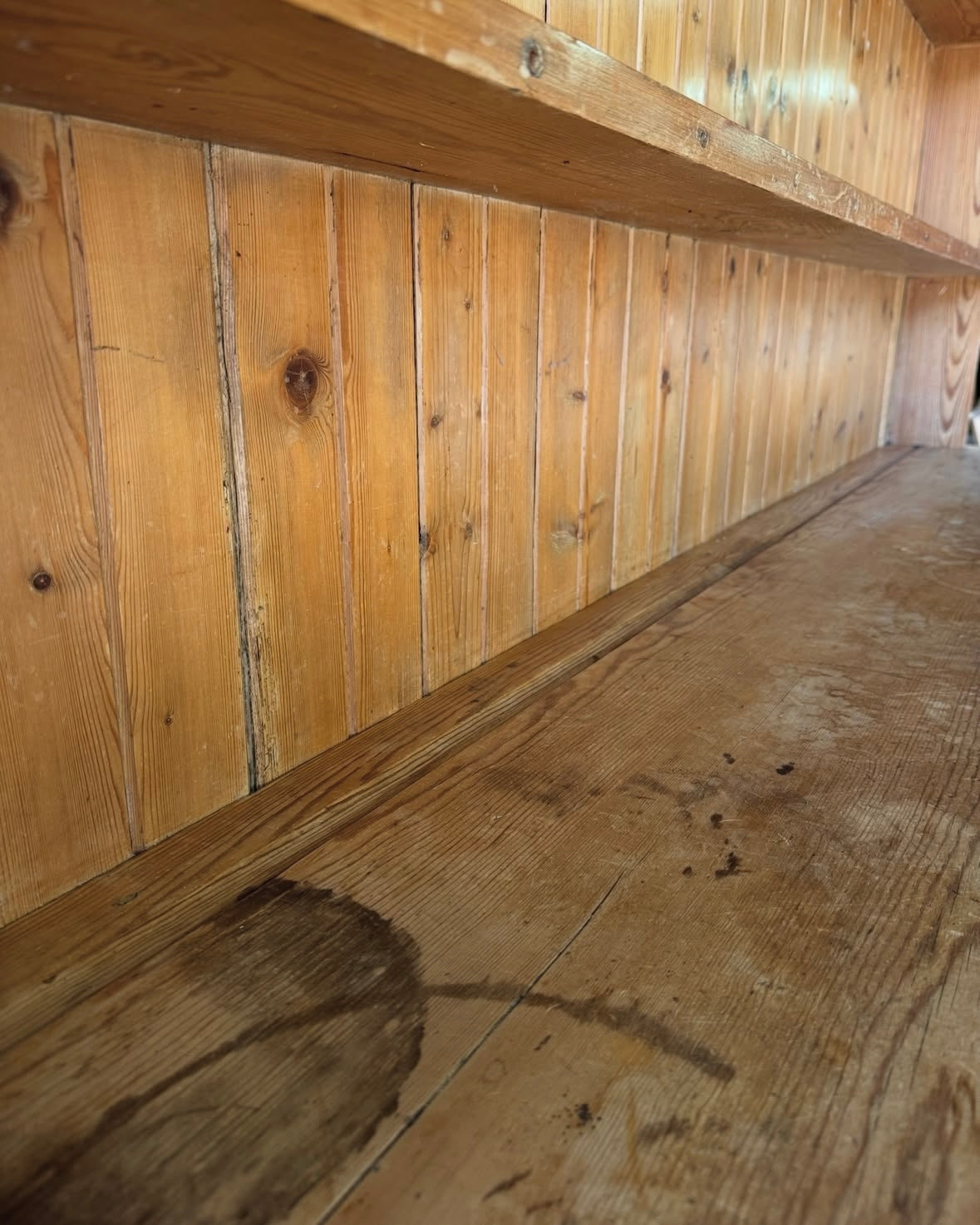 Antique pine kitchen dresser or hutch, sourced in England