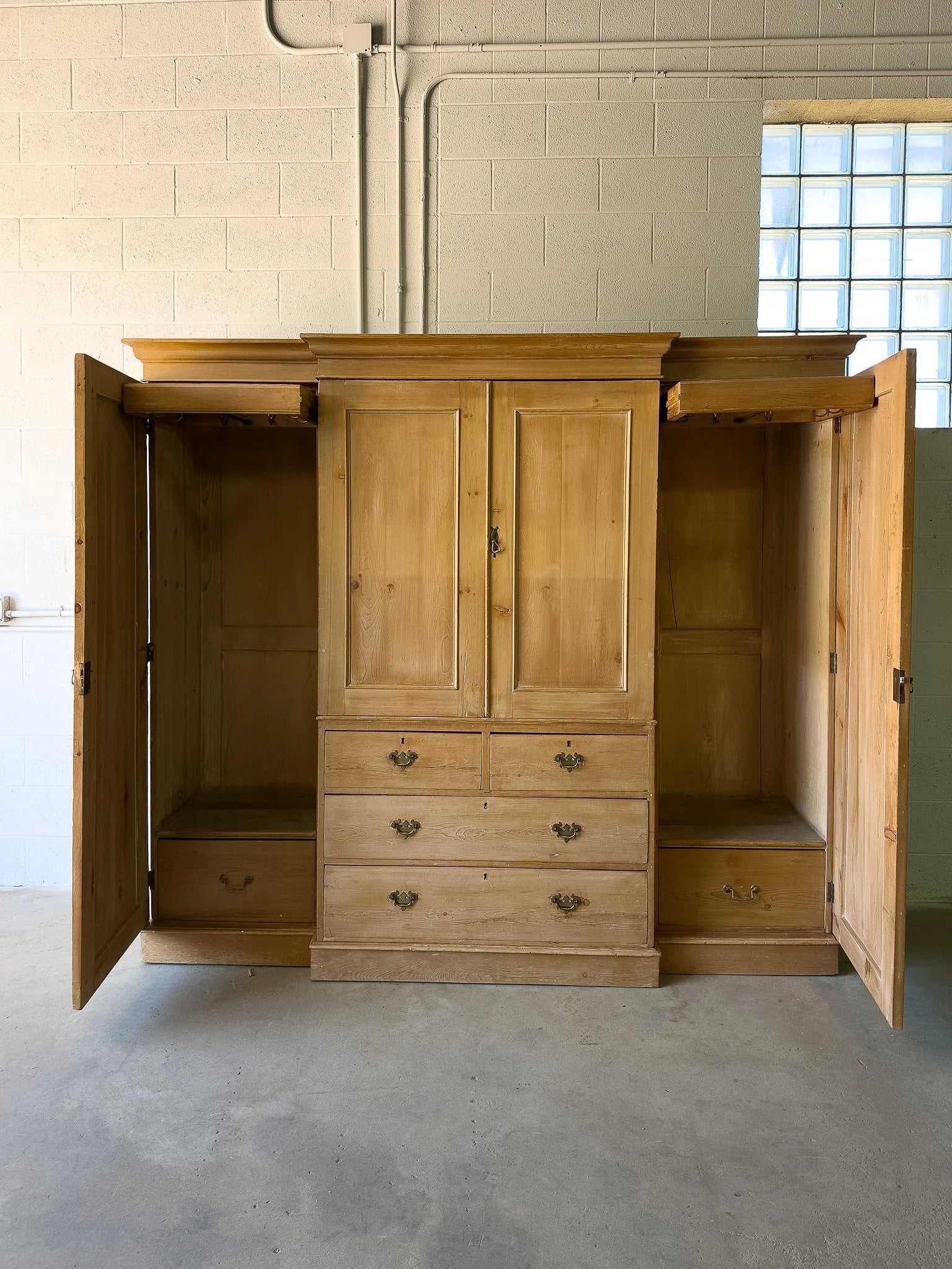 Victorian Pine Wardrobe