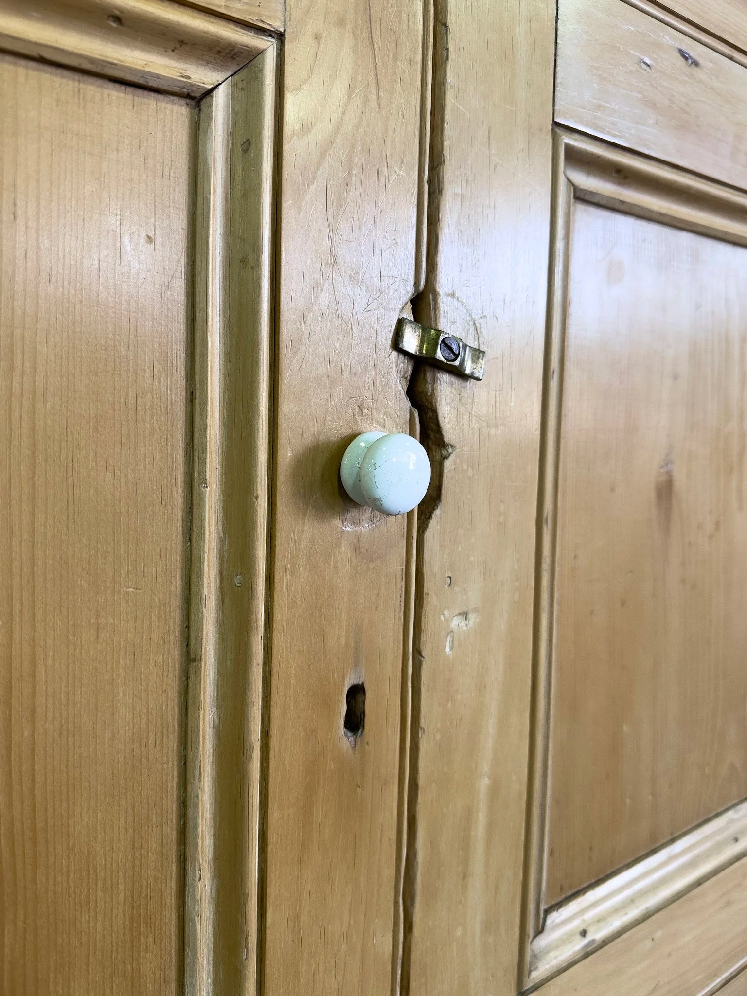 Antique Pine Sideboard with Two Doors