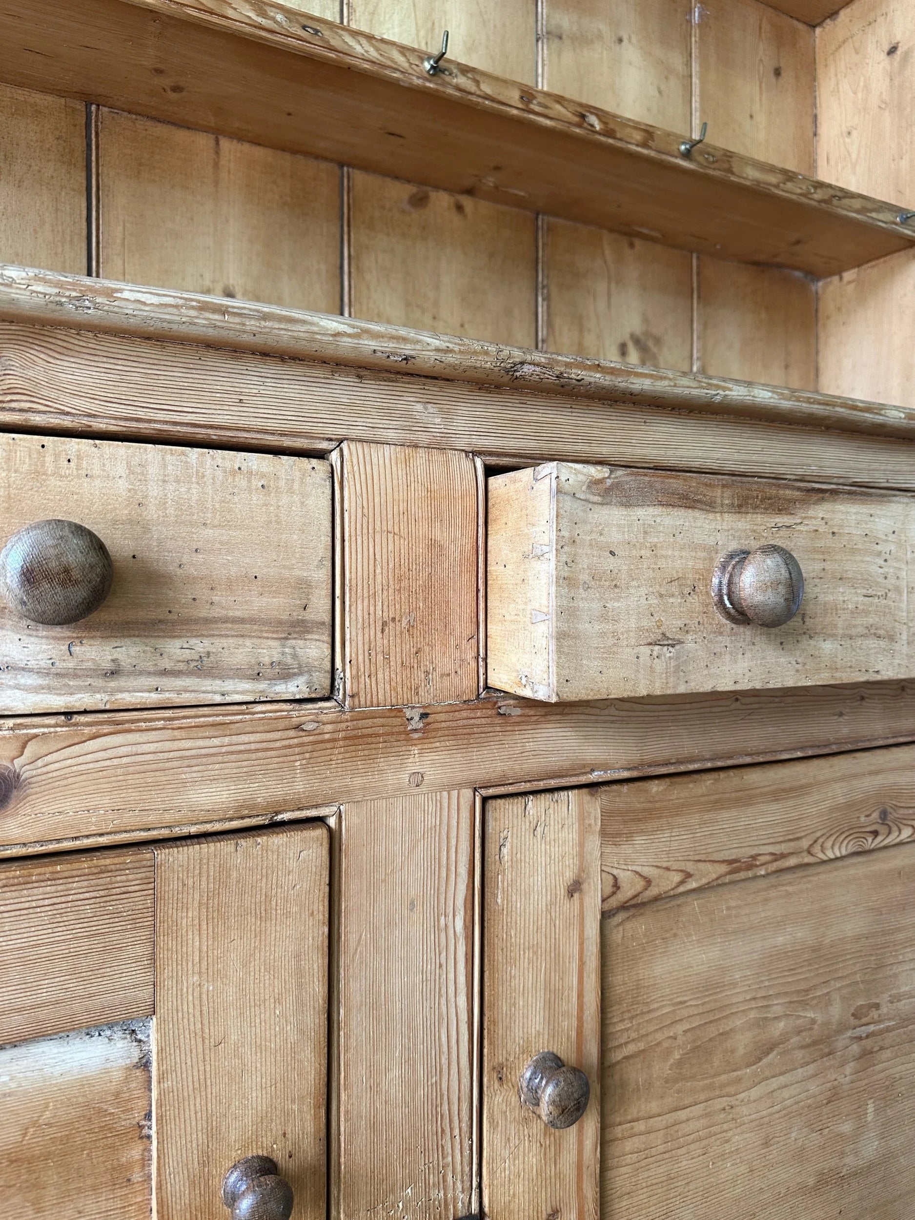 Antique pine kitchen dresser