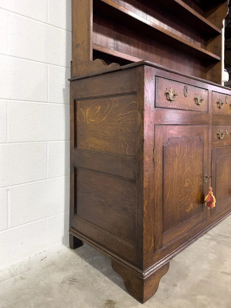 1800s Welsh oak kitchen dresser