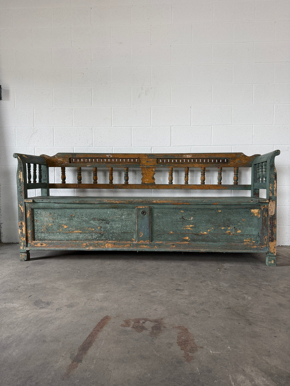 Antique European Storage Bench