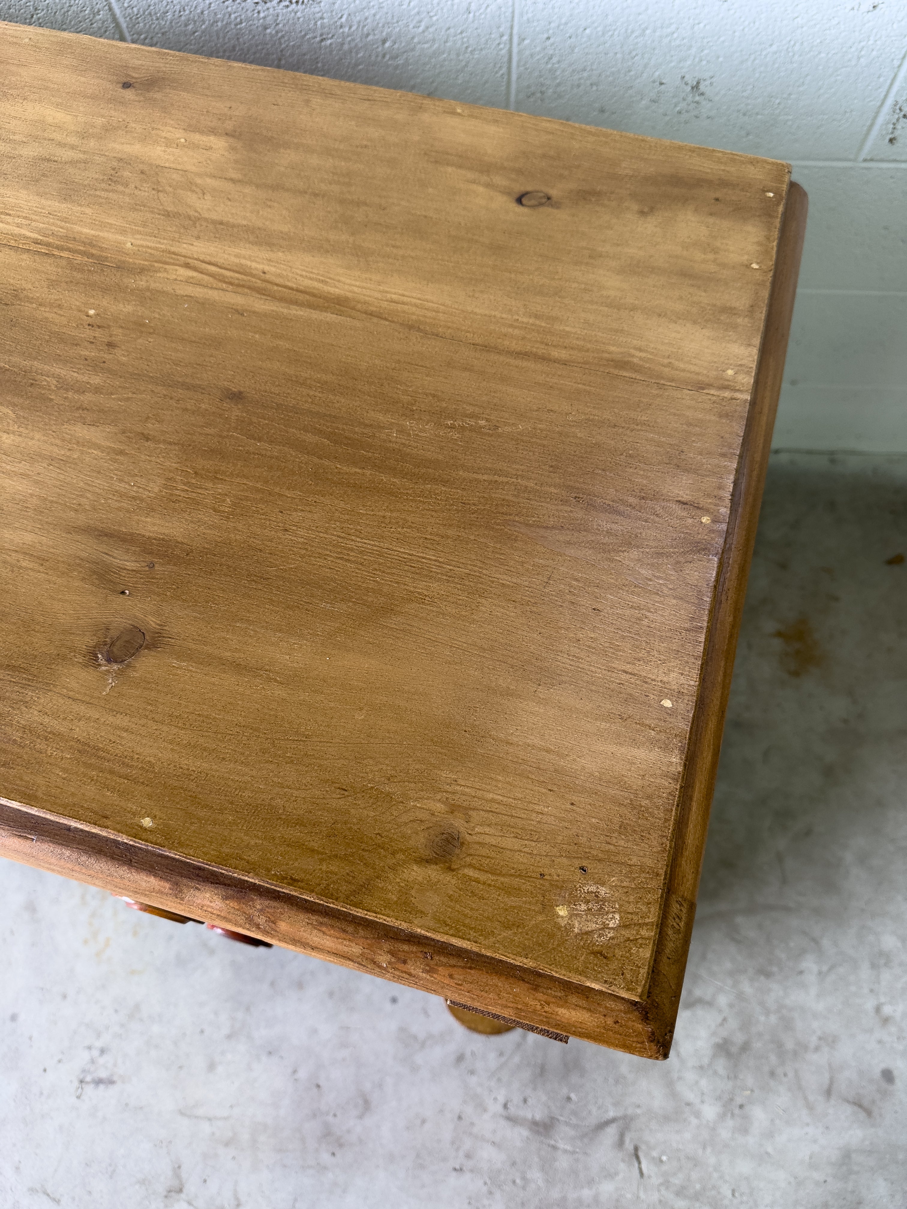 Antique pine chest of drawers with hidden compartment