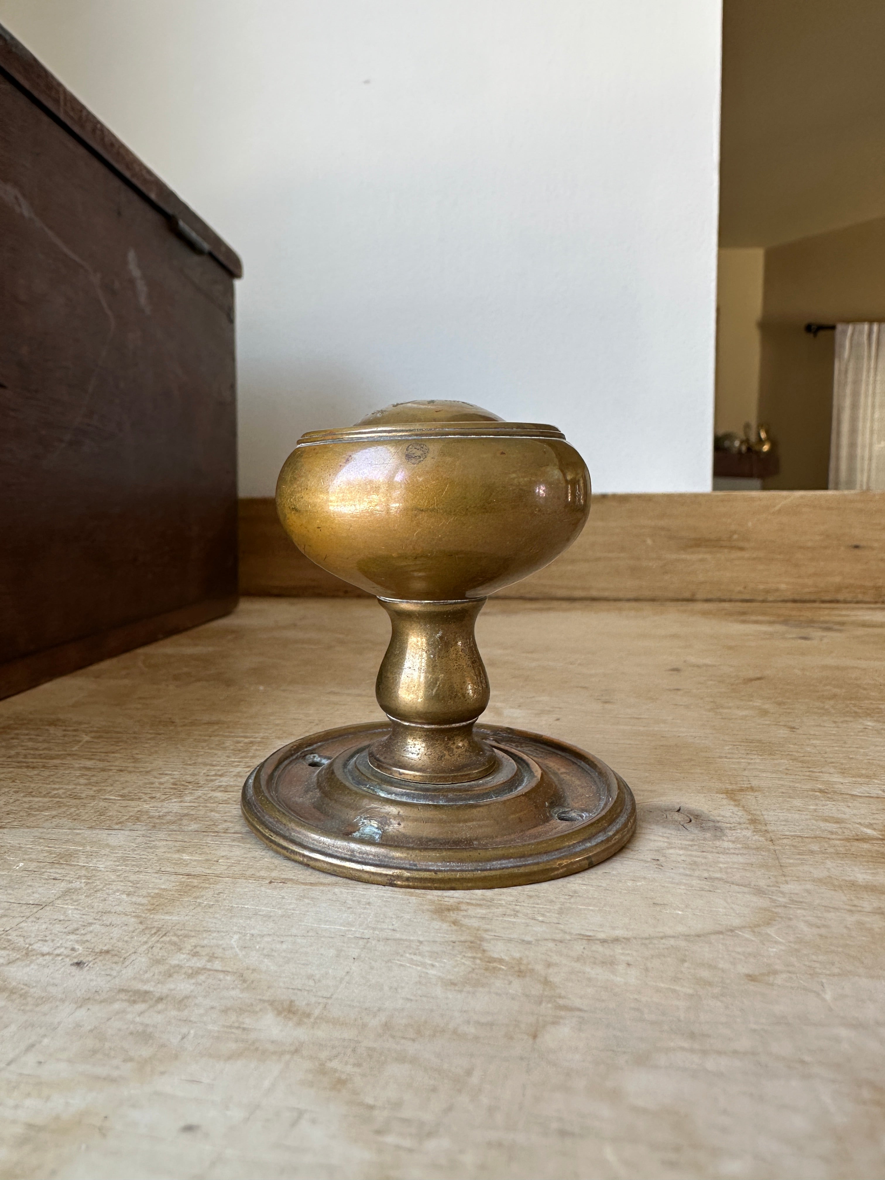 Victorian brass knob