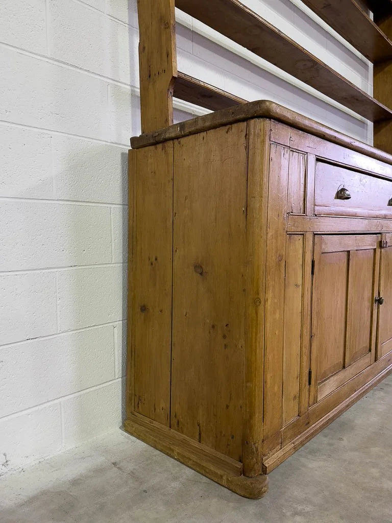 Incredible English pine kitchen dresser