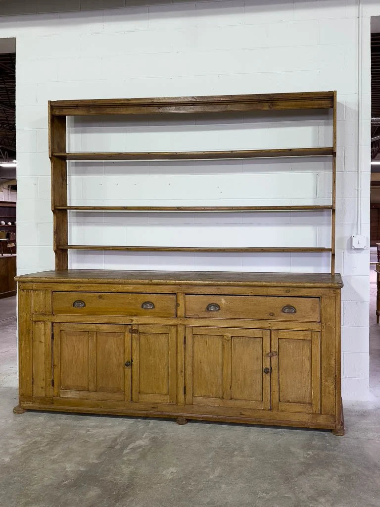 Incredible English pine kitchen dresser