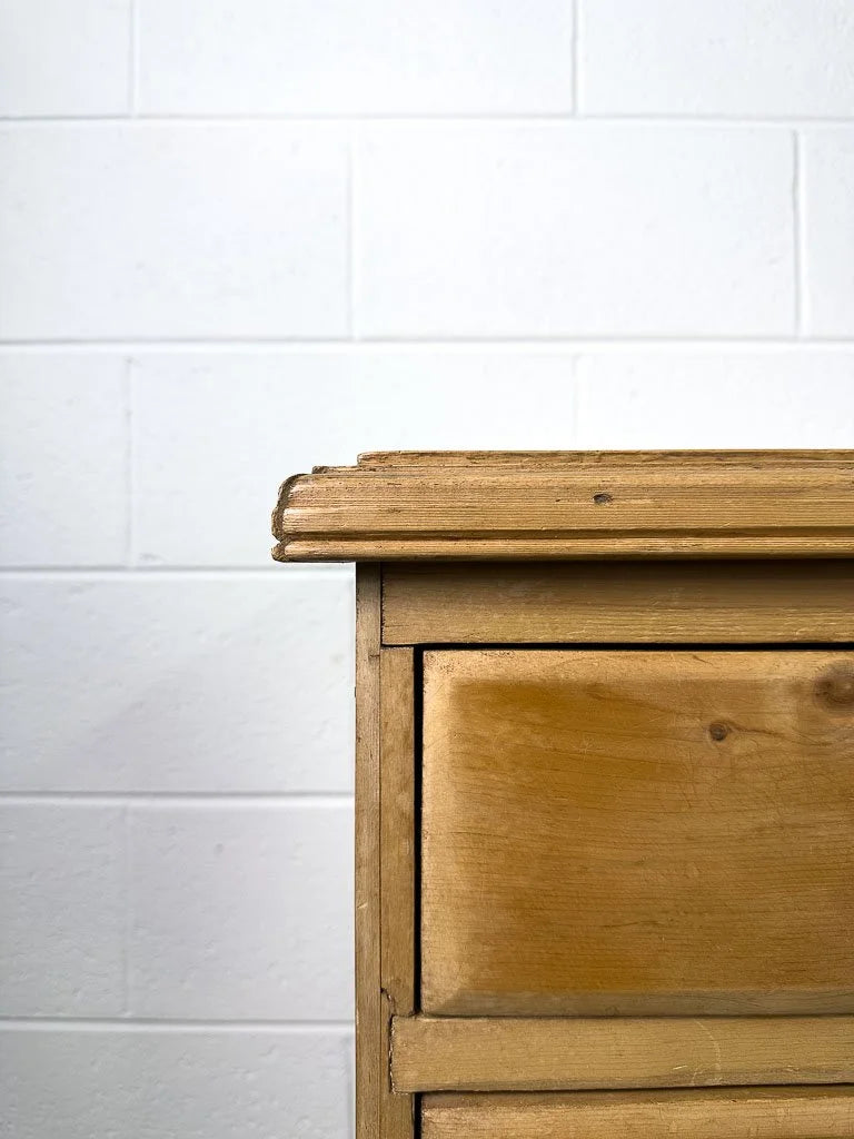 Antique English pine dresser or drawers